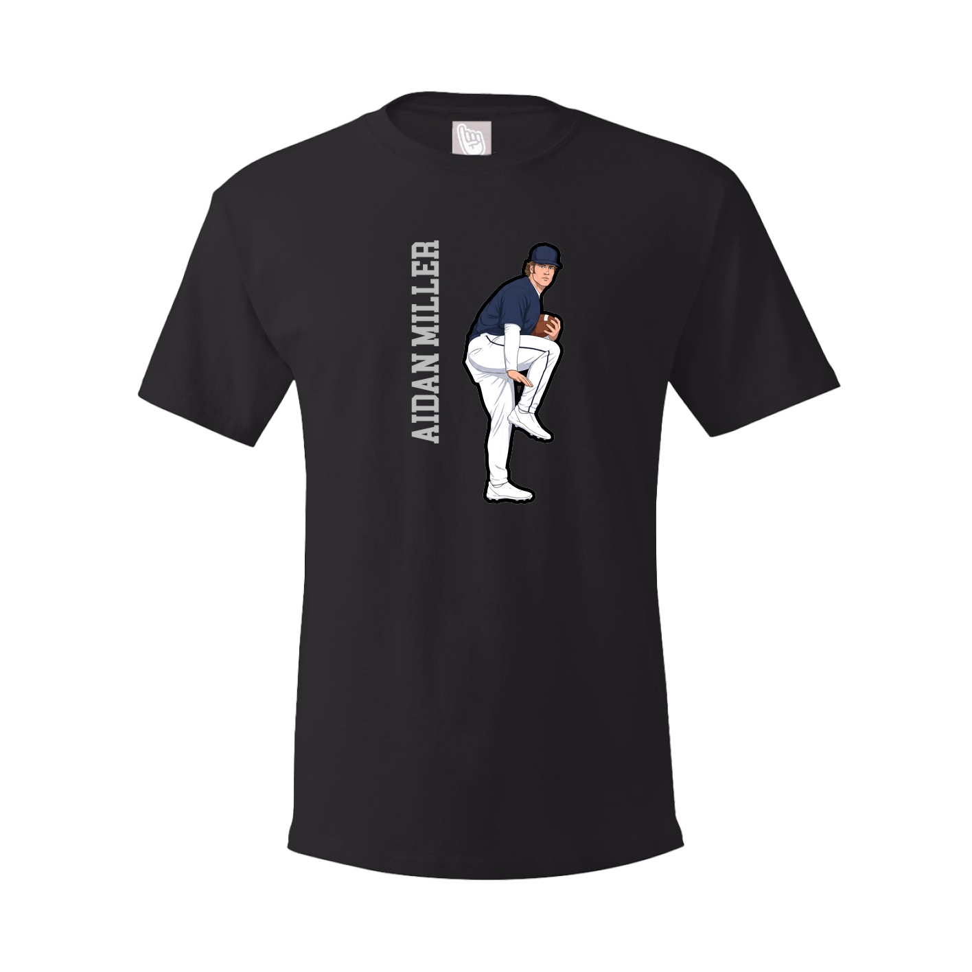 Tee — Name Vertical in Black