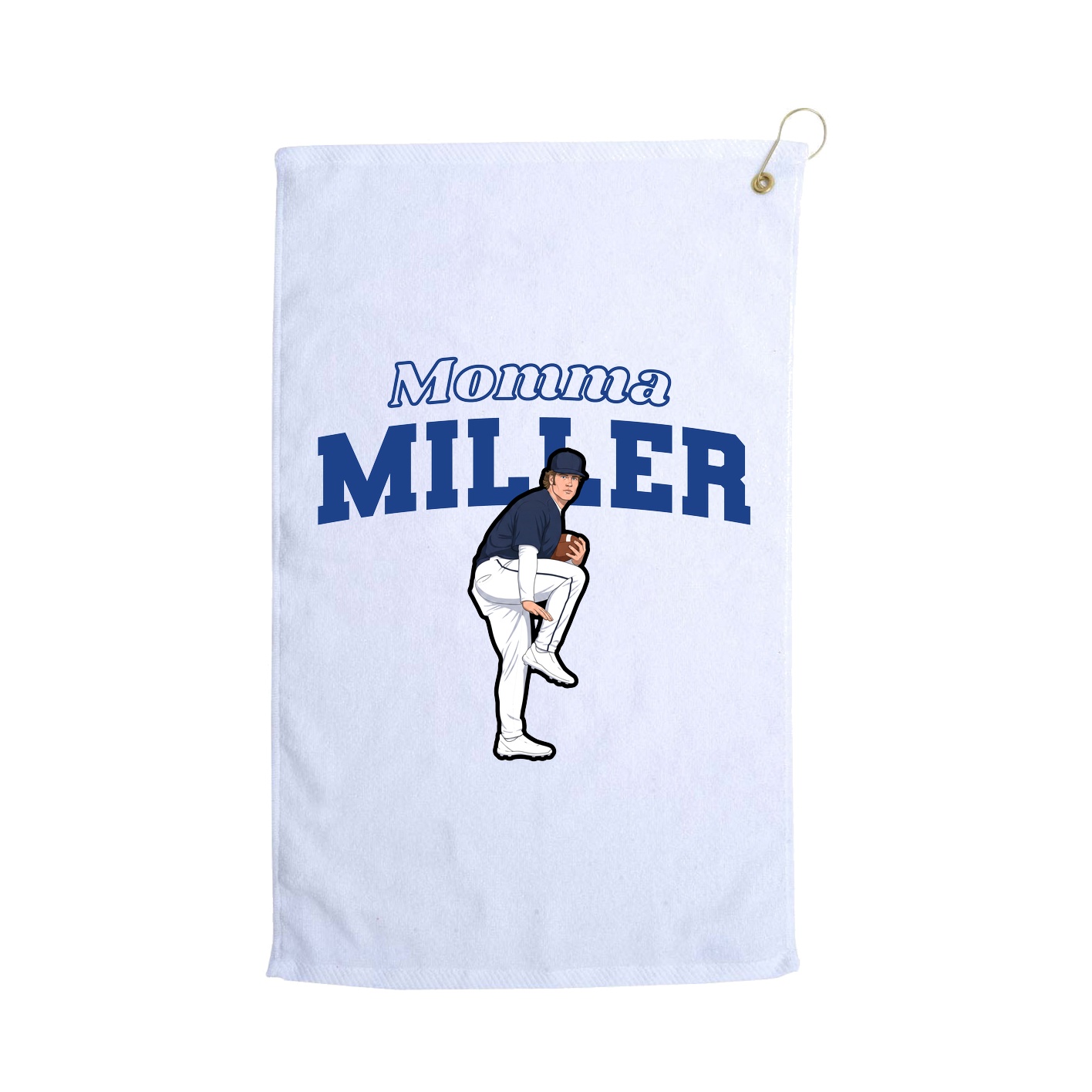 Golf Towel — Mothers Day Block in White
