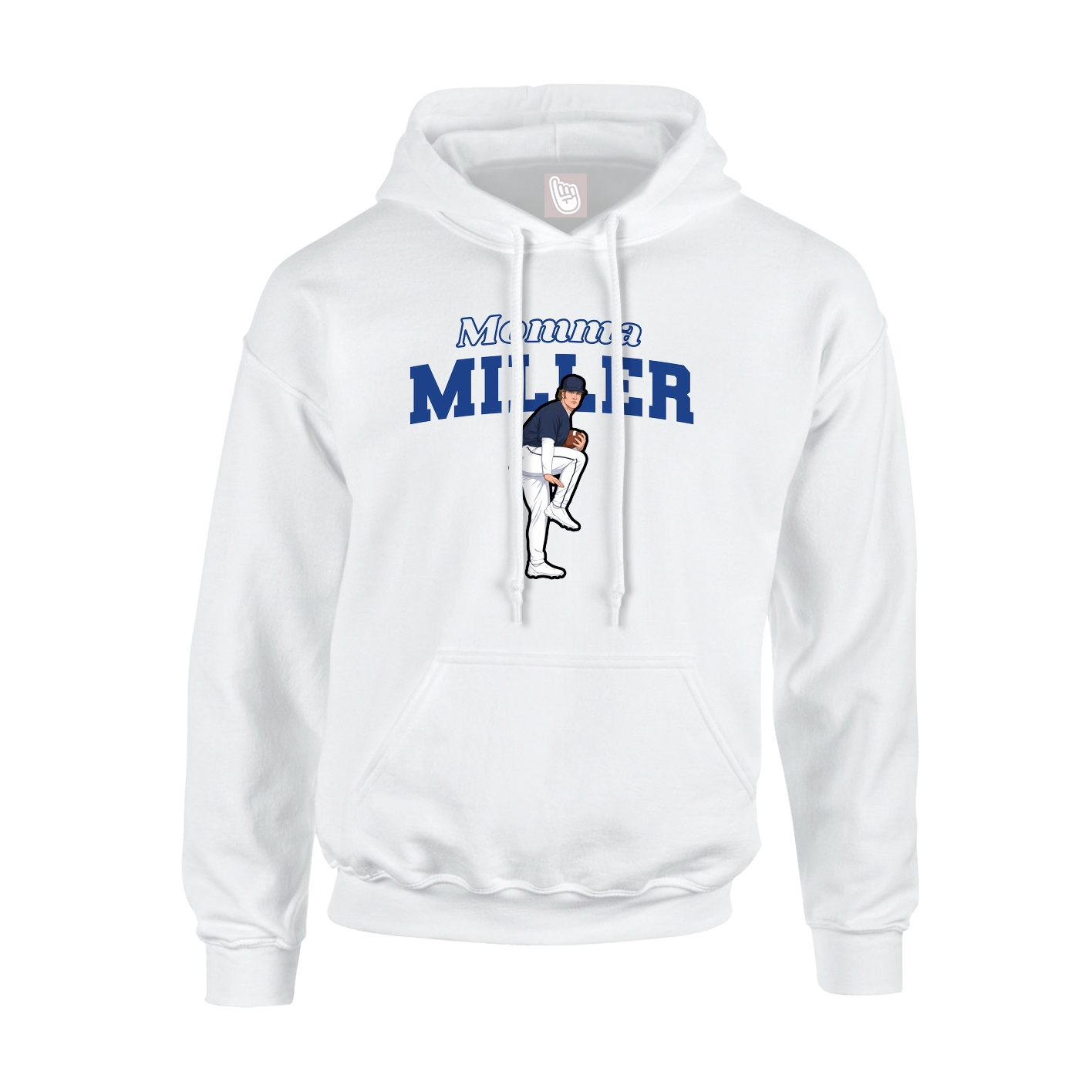 Hoodie — Mothers Day Block in White