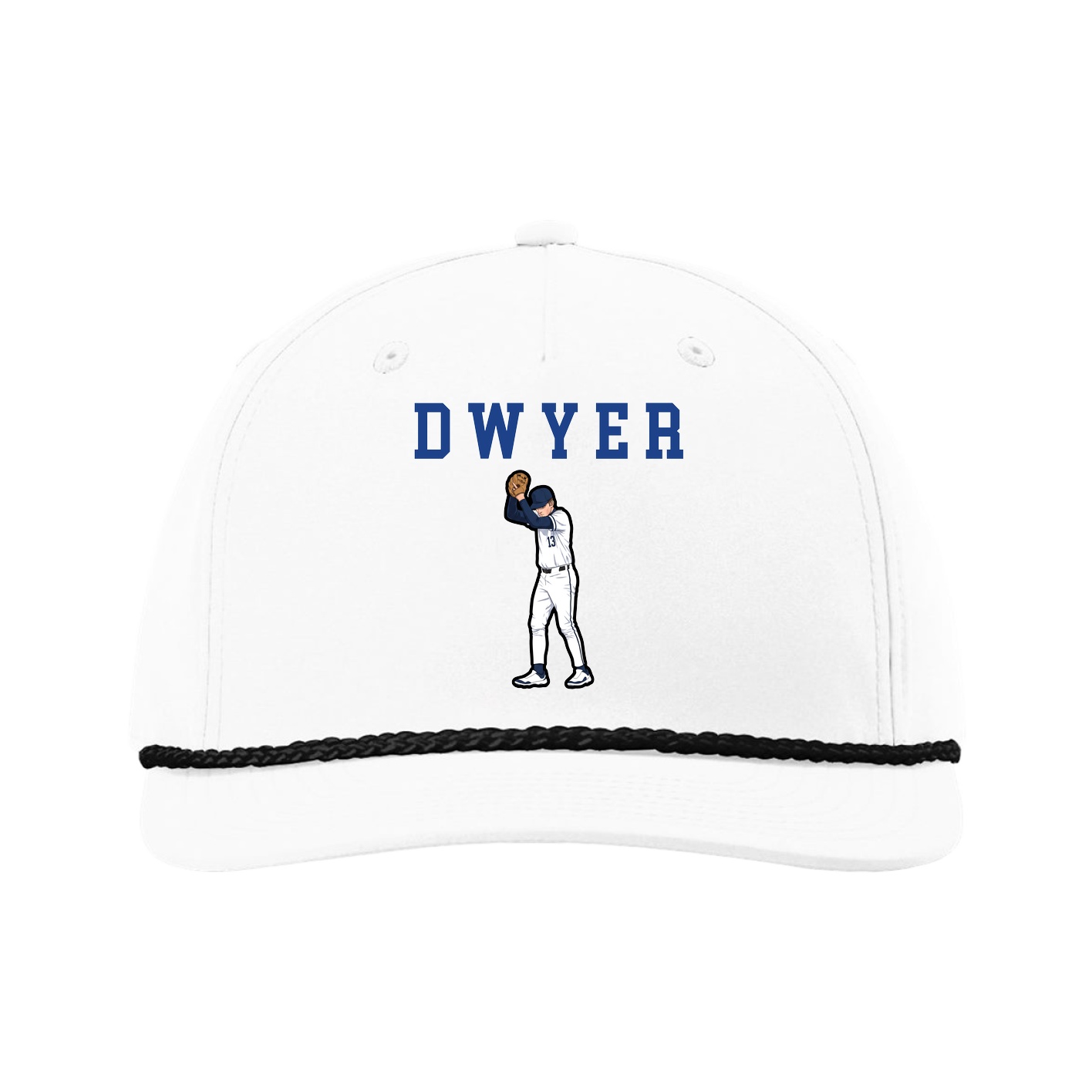 Five-Panel Classic Rope Cap — Shirsey in White