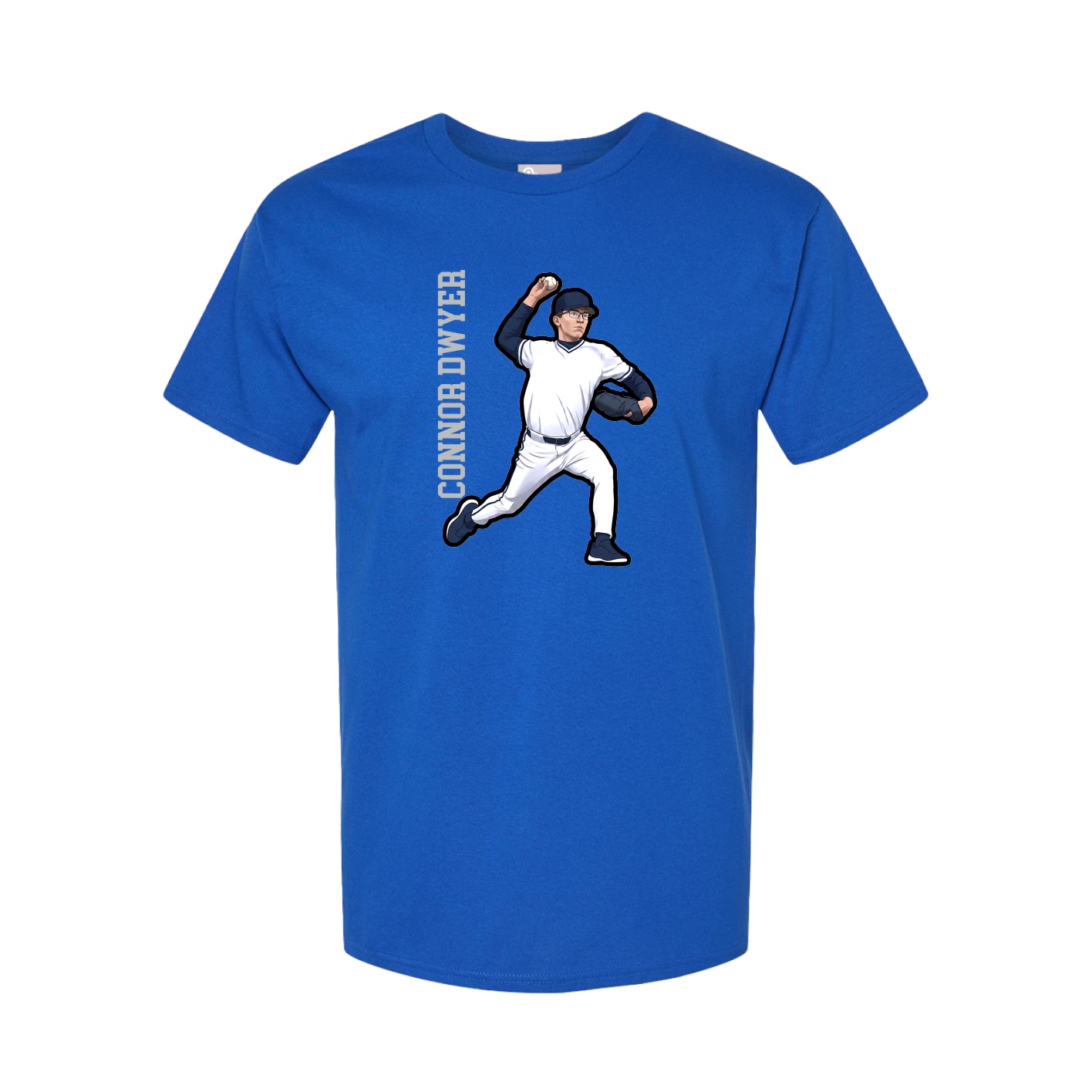 Tee — Name Vertical in Royal