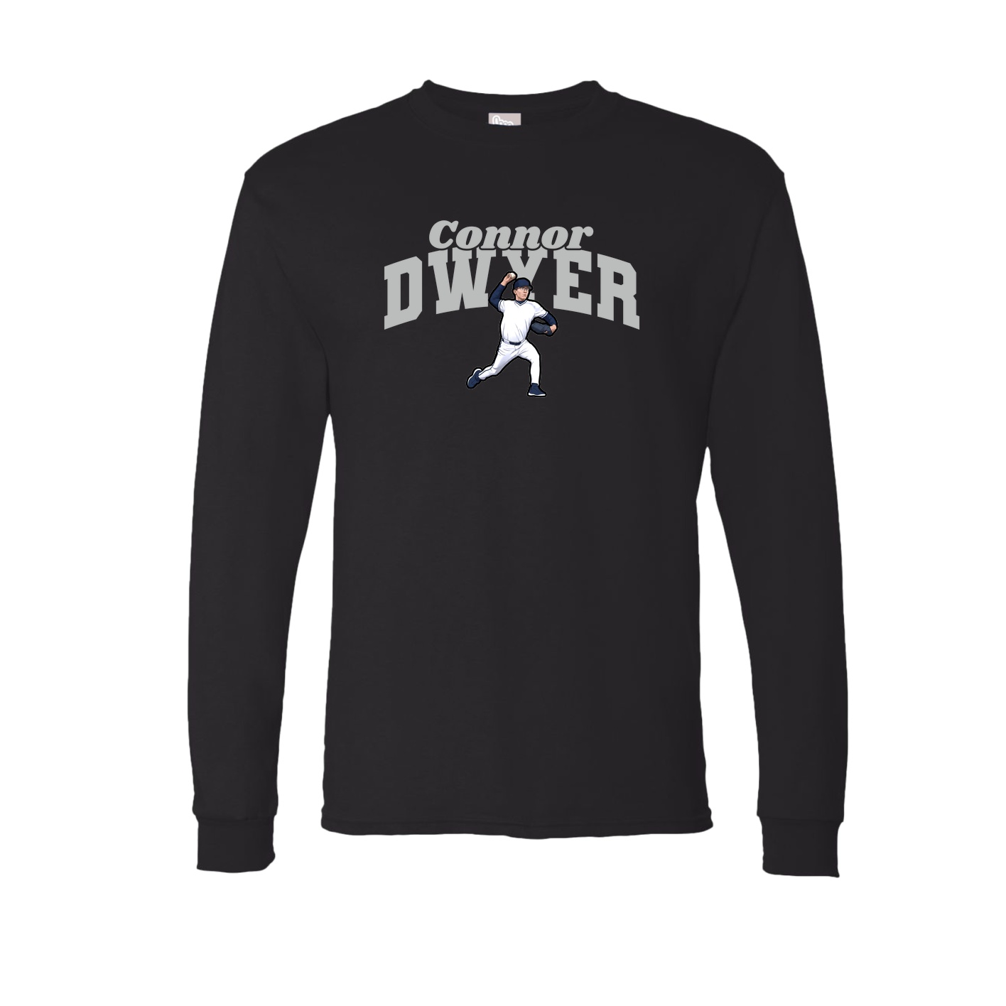 Long Sleeve Tee — Signature Arch in Black