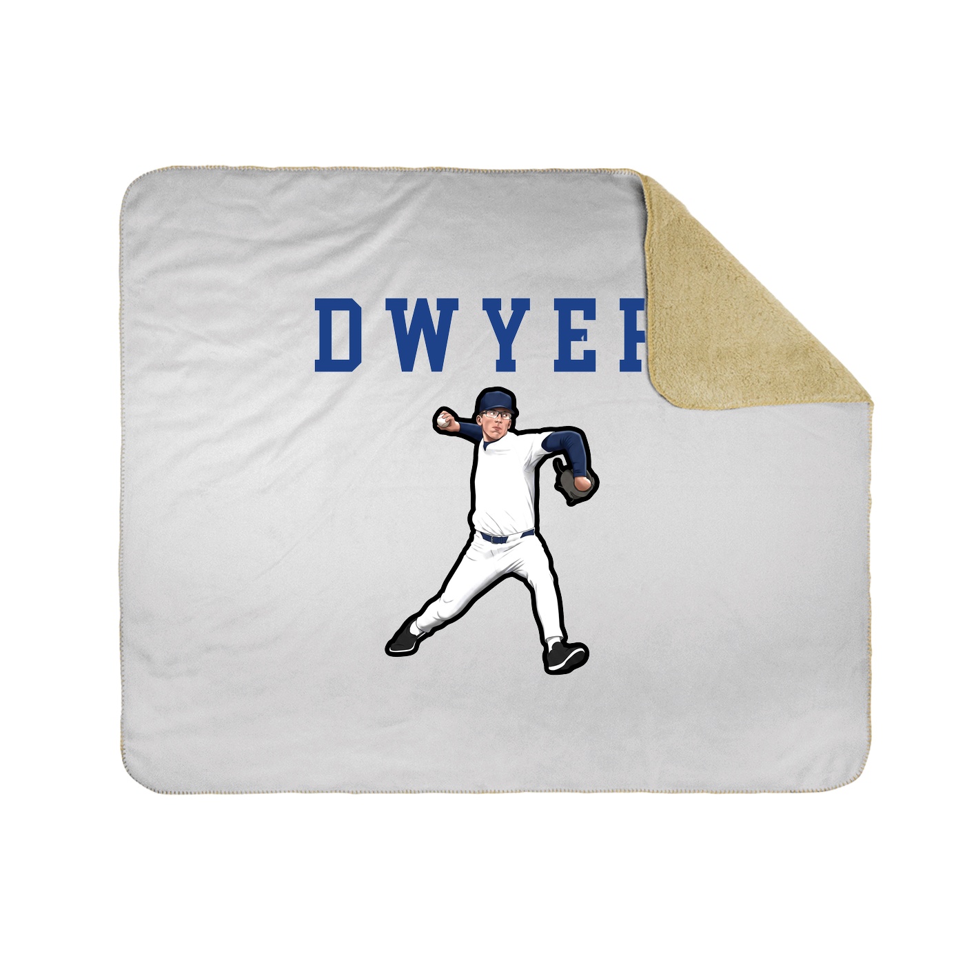 Throw Blanket — Shirsey in White