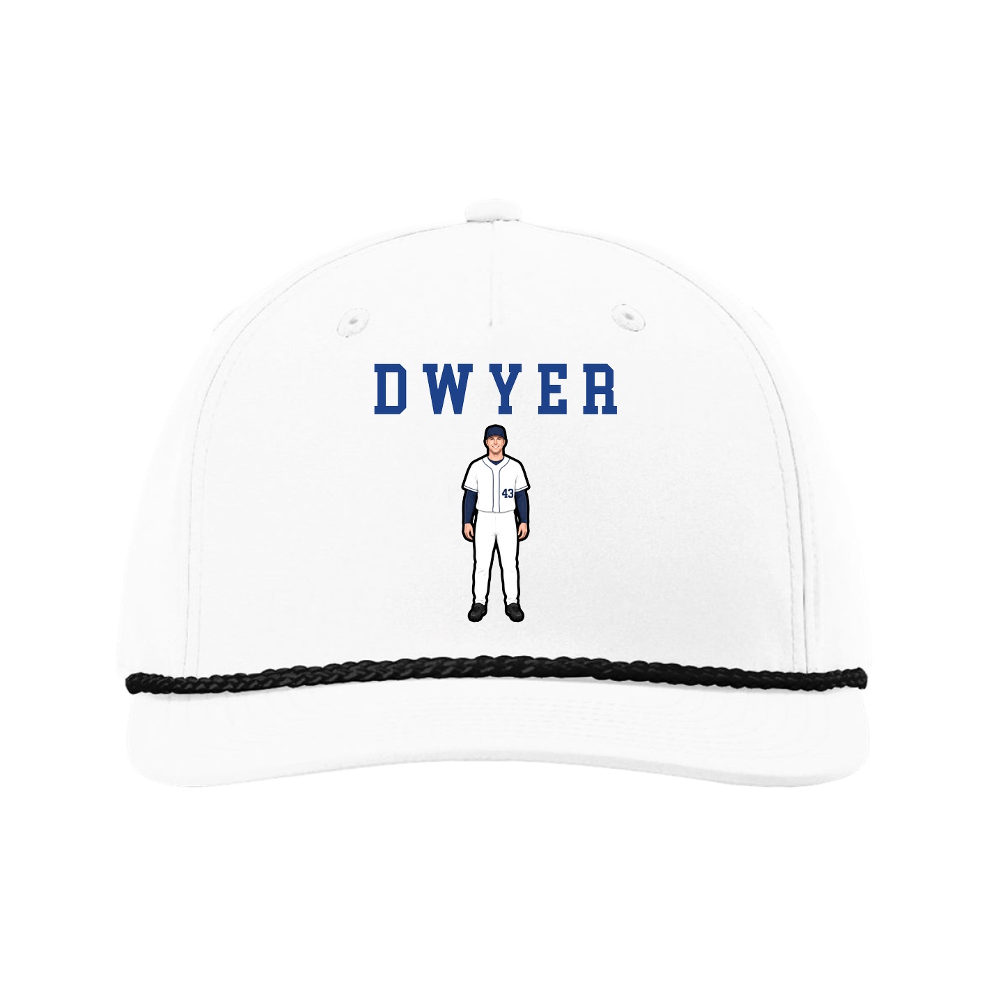 Five-Panel Classic Rope Cap — Shirsey in White