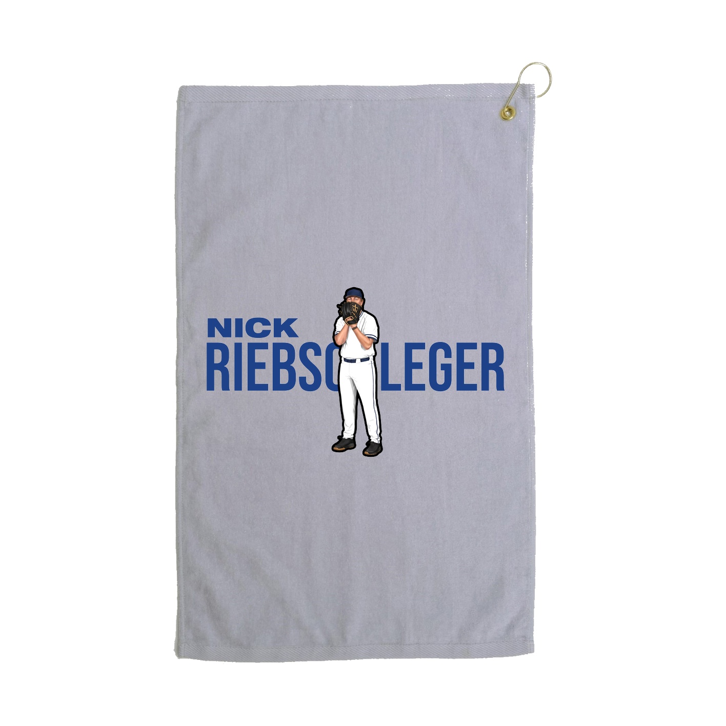 Golf Towel — Player Name in Grey