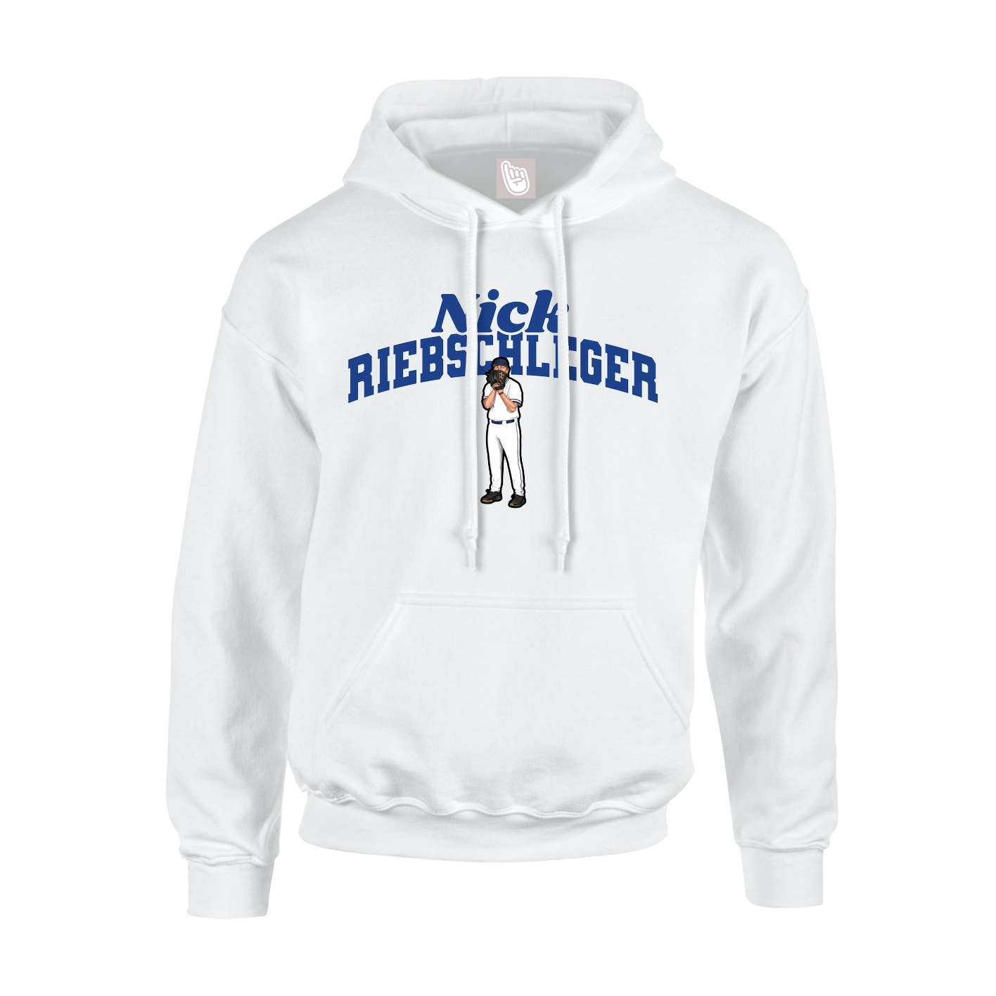 Hoodie — Signature Arch in White