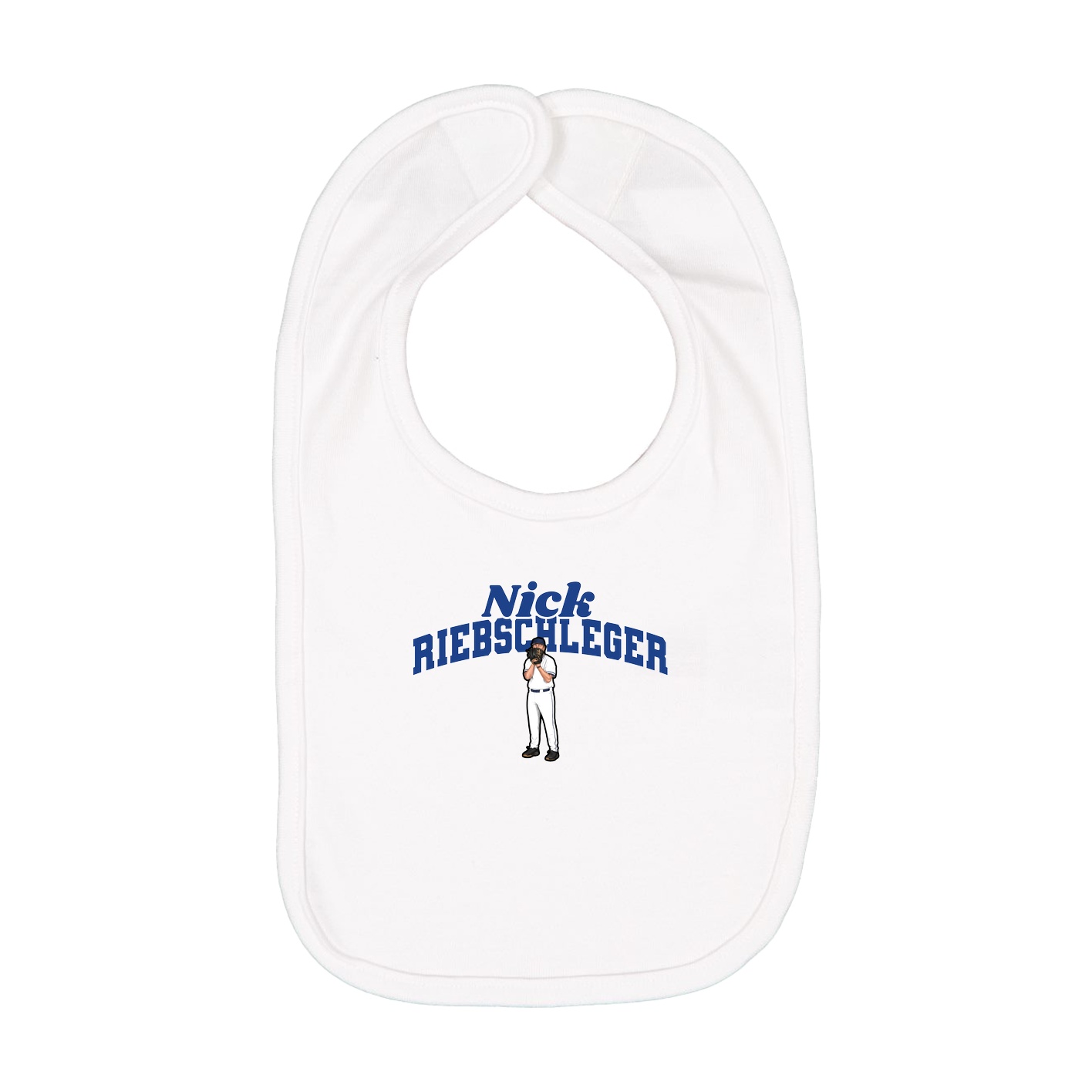 Infant Bib — Signature Arch in White