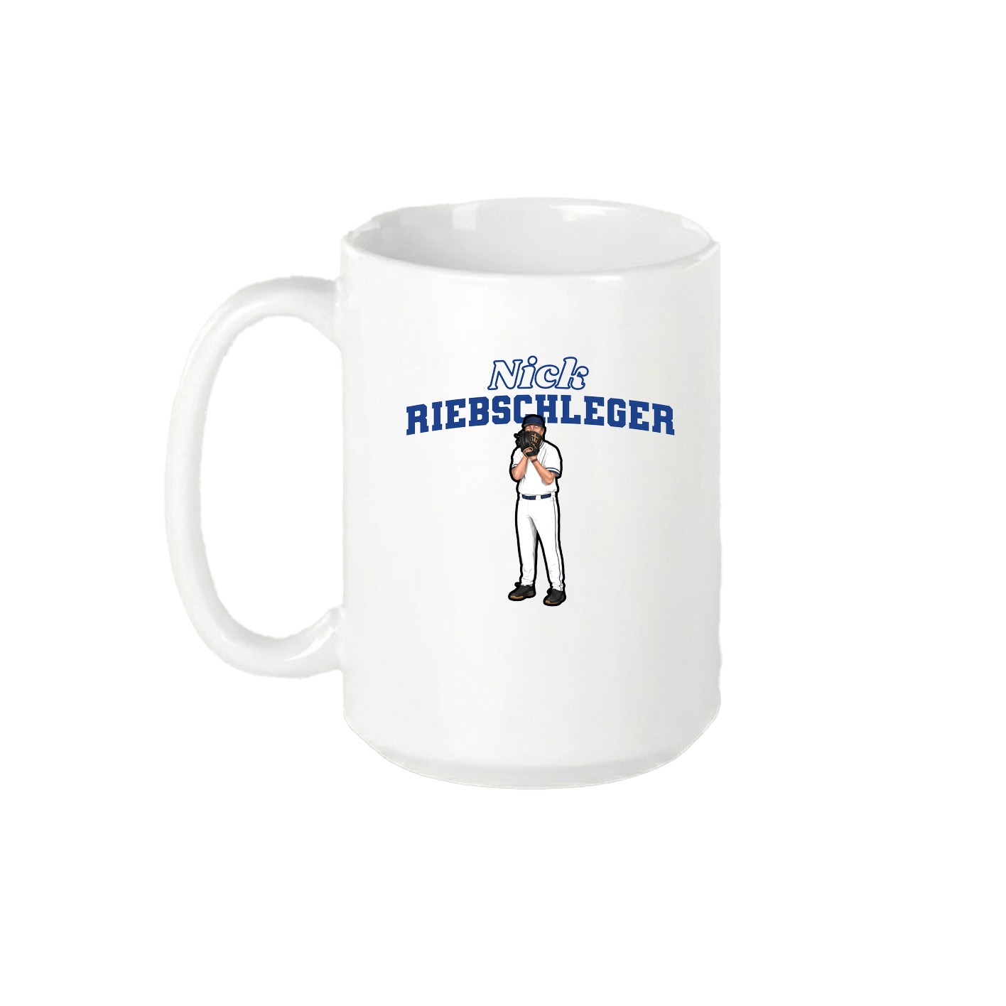 15oz Coffee Mug — Name Arch in White
