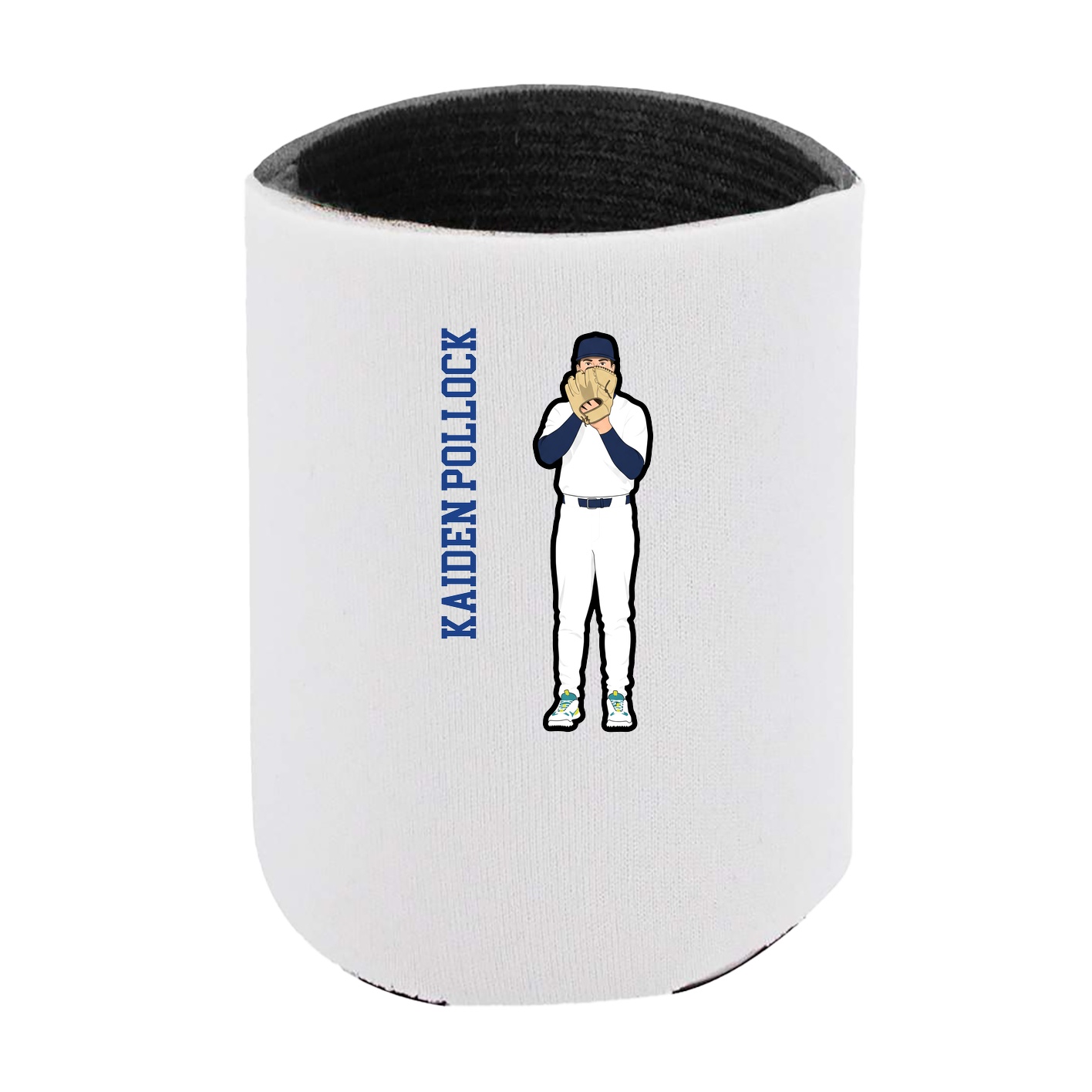 Can Holder — Name Vertical in White