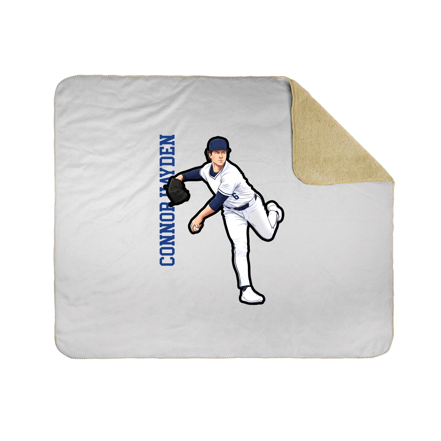 50x60 Sherpa Lined Throw Blanket