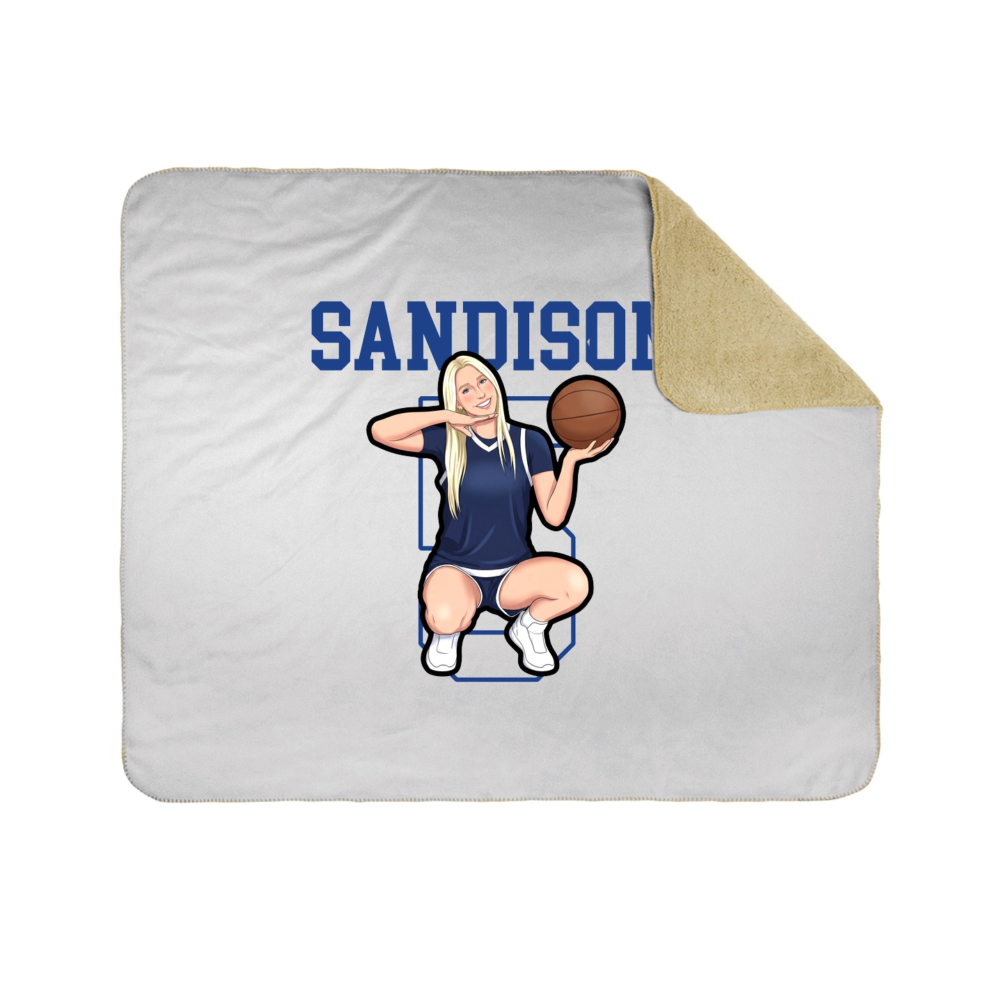 Throw Blanket — Shirsey in White
