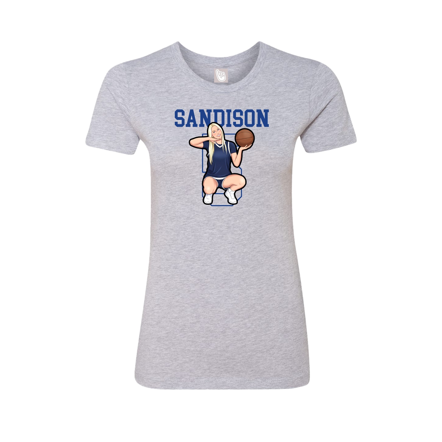 Fitted Women's Tee — Shirsey in Grey