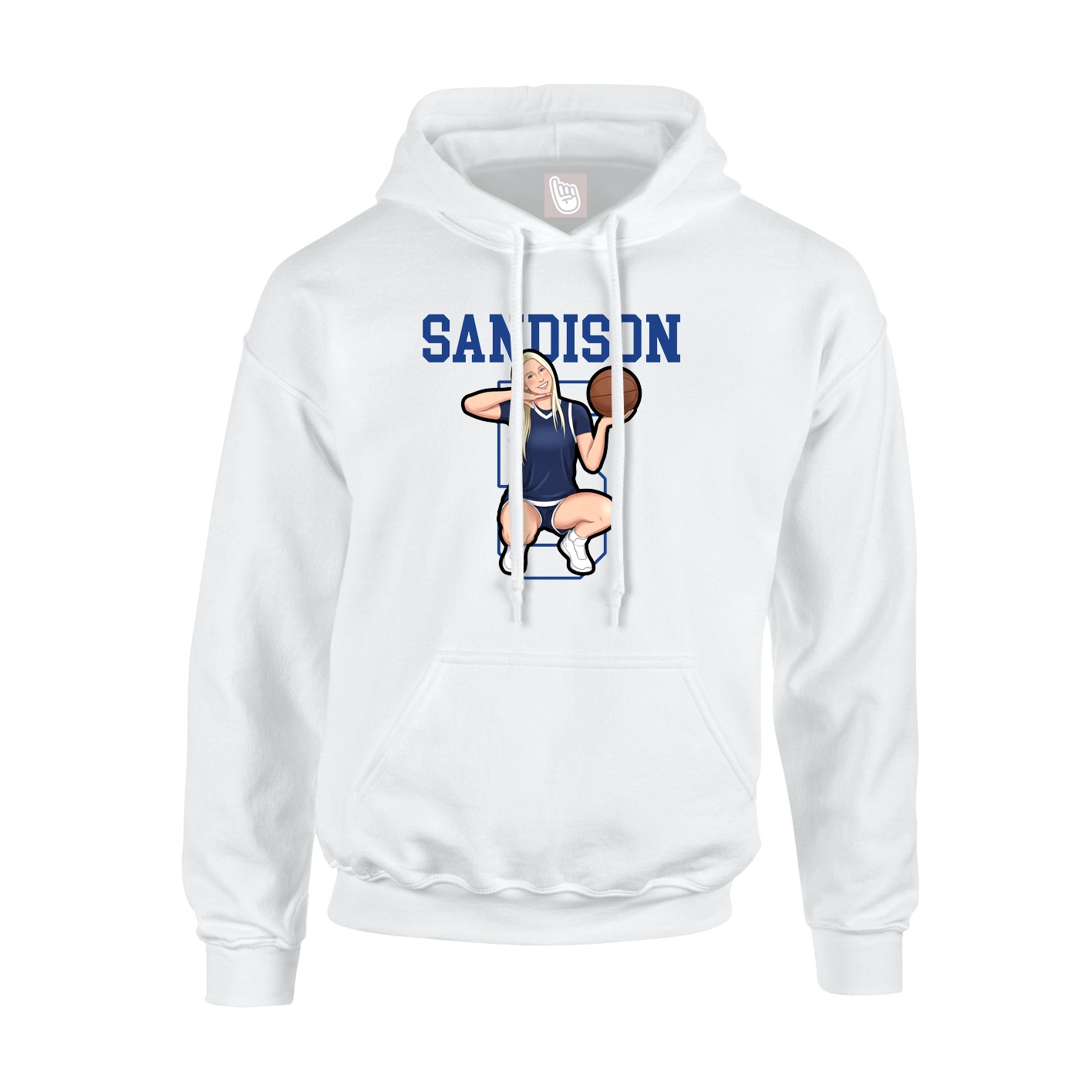 Hoodie — Shirsey in White