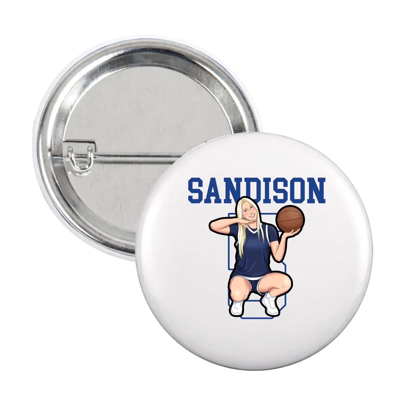 Game Day Button — Shirsey in White
