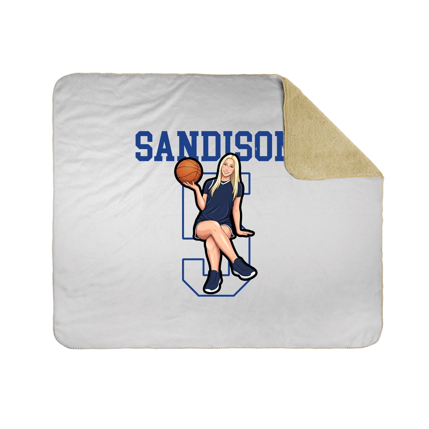 Throw Blanket — Shirsey in White