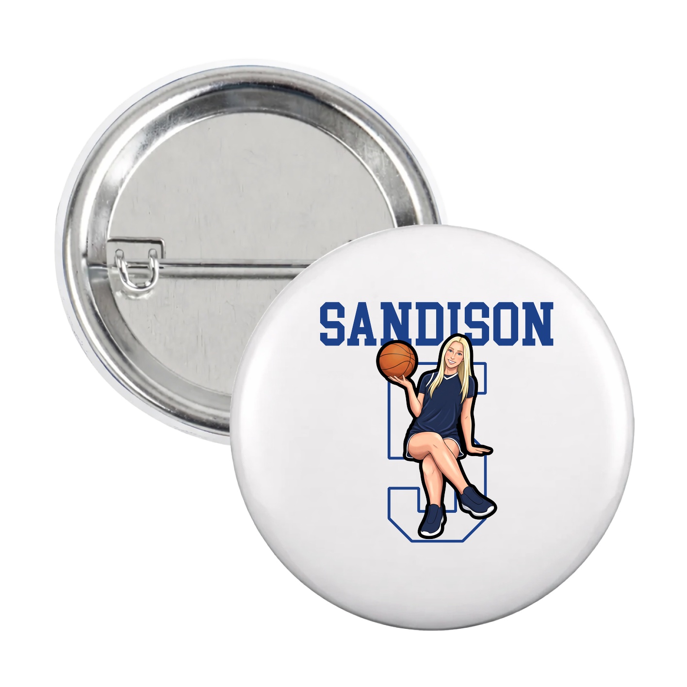 Game Day Button — Shirsey in White