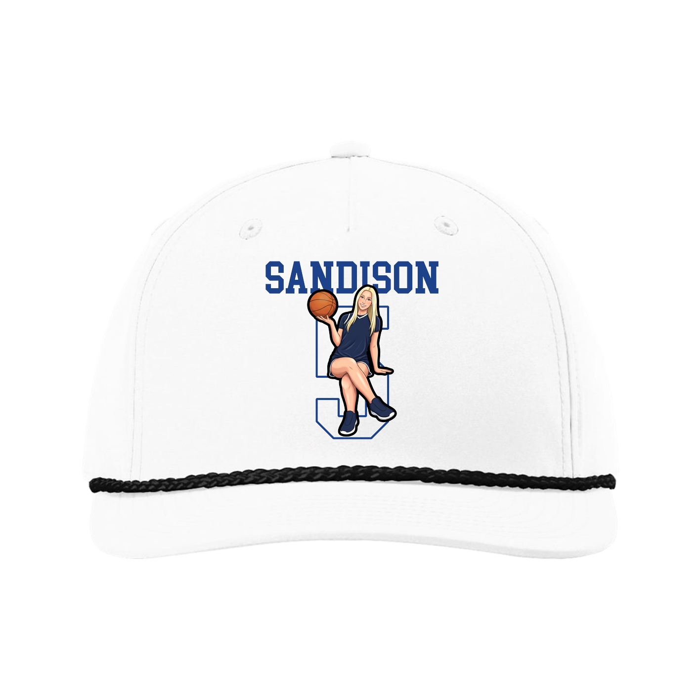 Five-Panel Classic Rope Cap — Shirsey in White