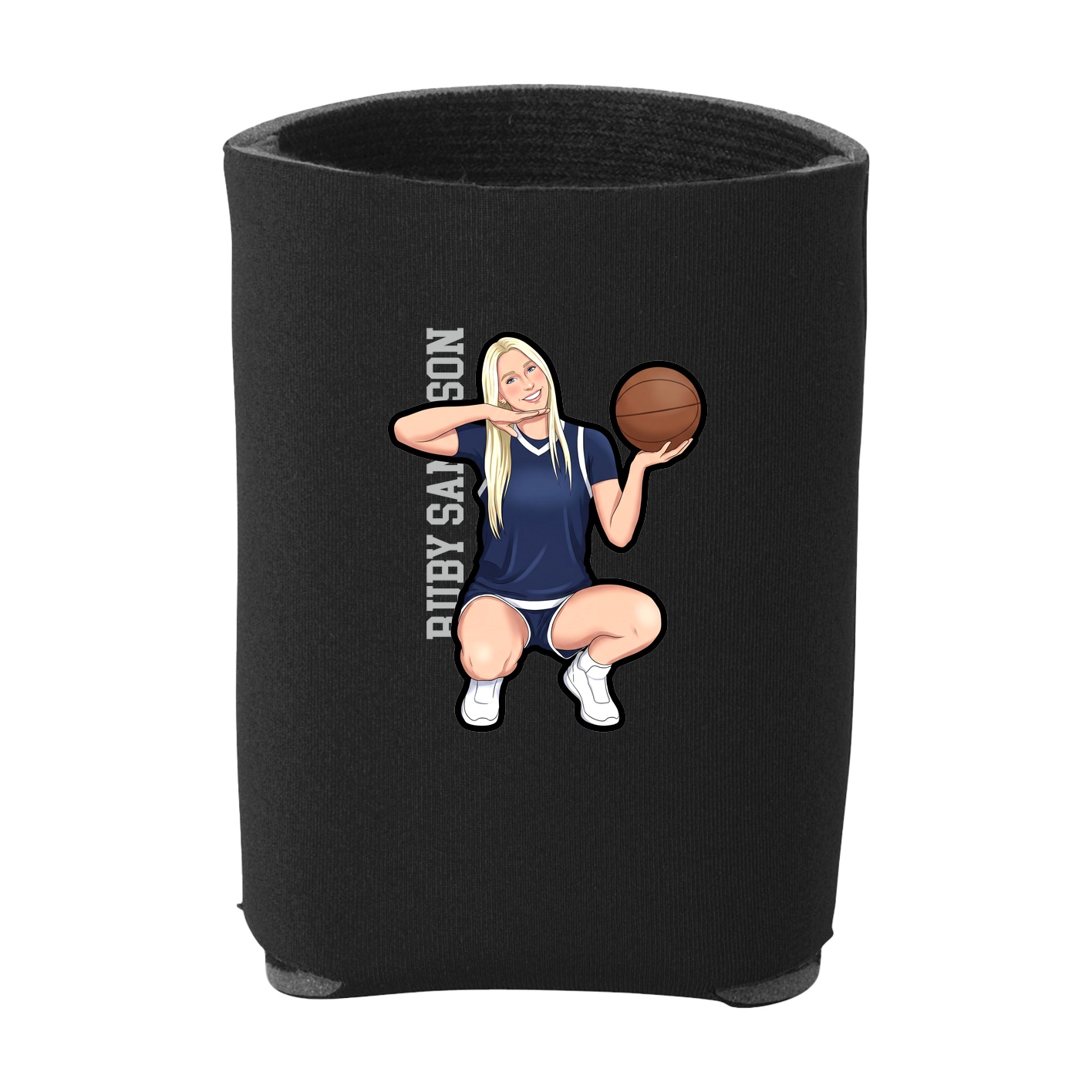 Can Holder — Name Vertical in Black
