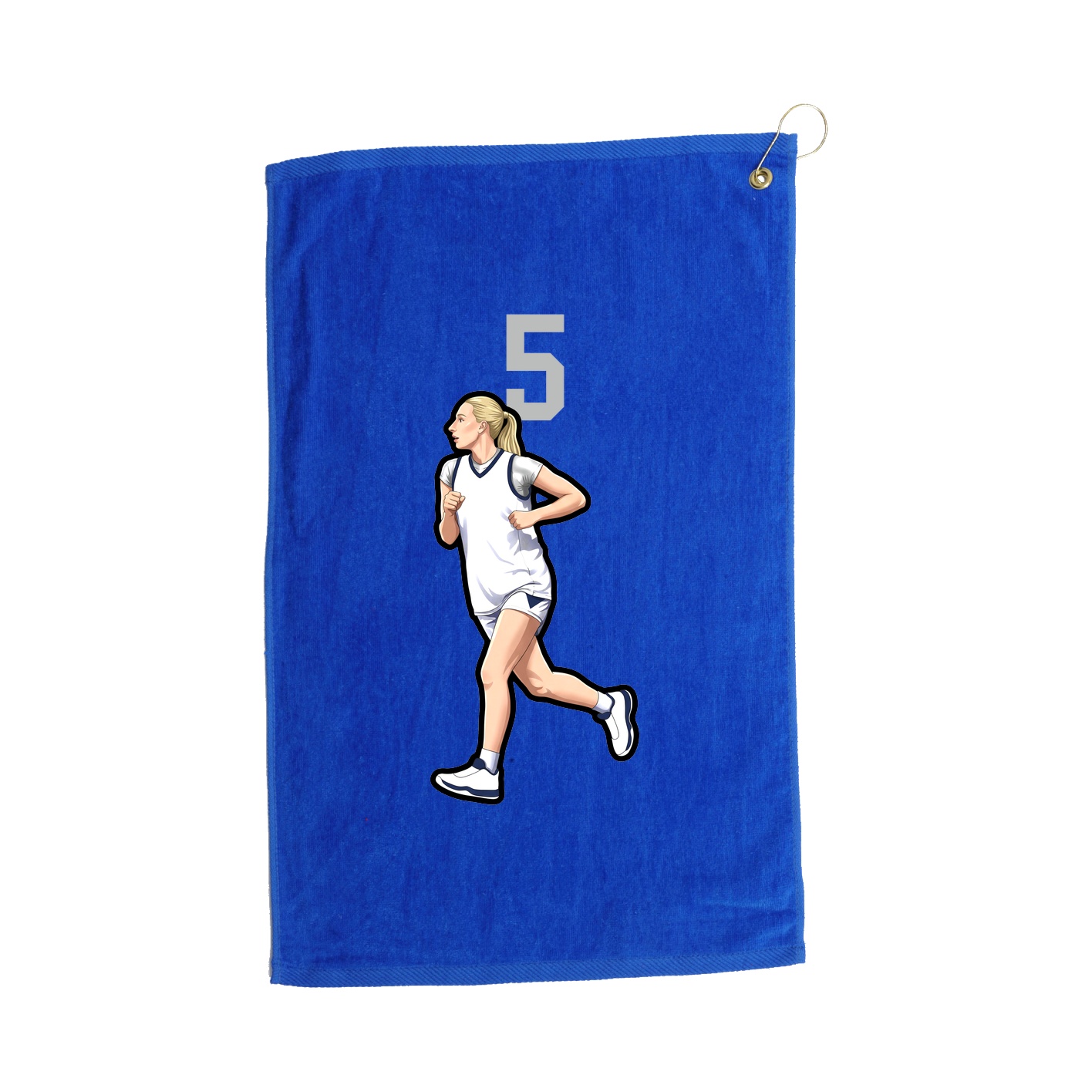 Golf Towel — Number Top in Royal