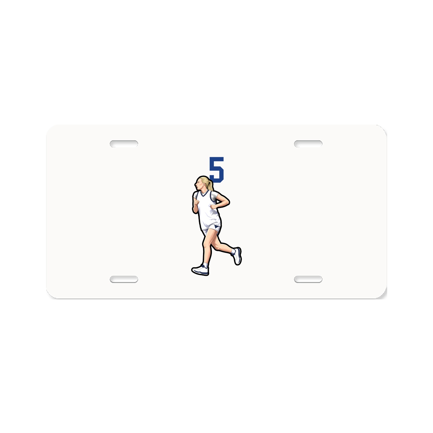 License Plate — Number Top in Classic