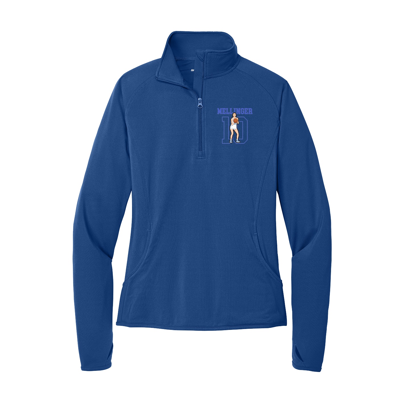 Women's Q-Zip Pullover — Shirsey in Royal