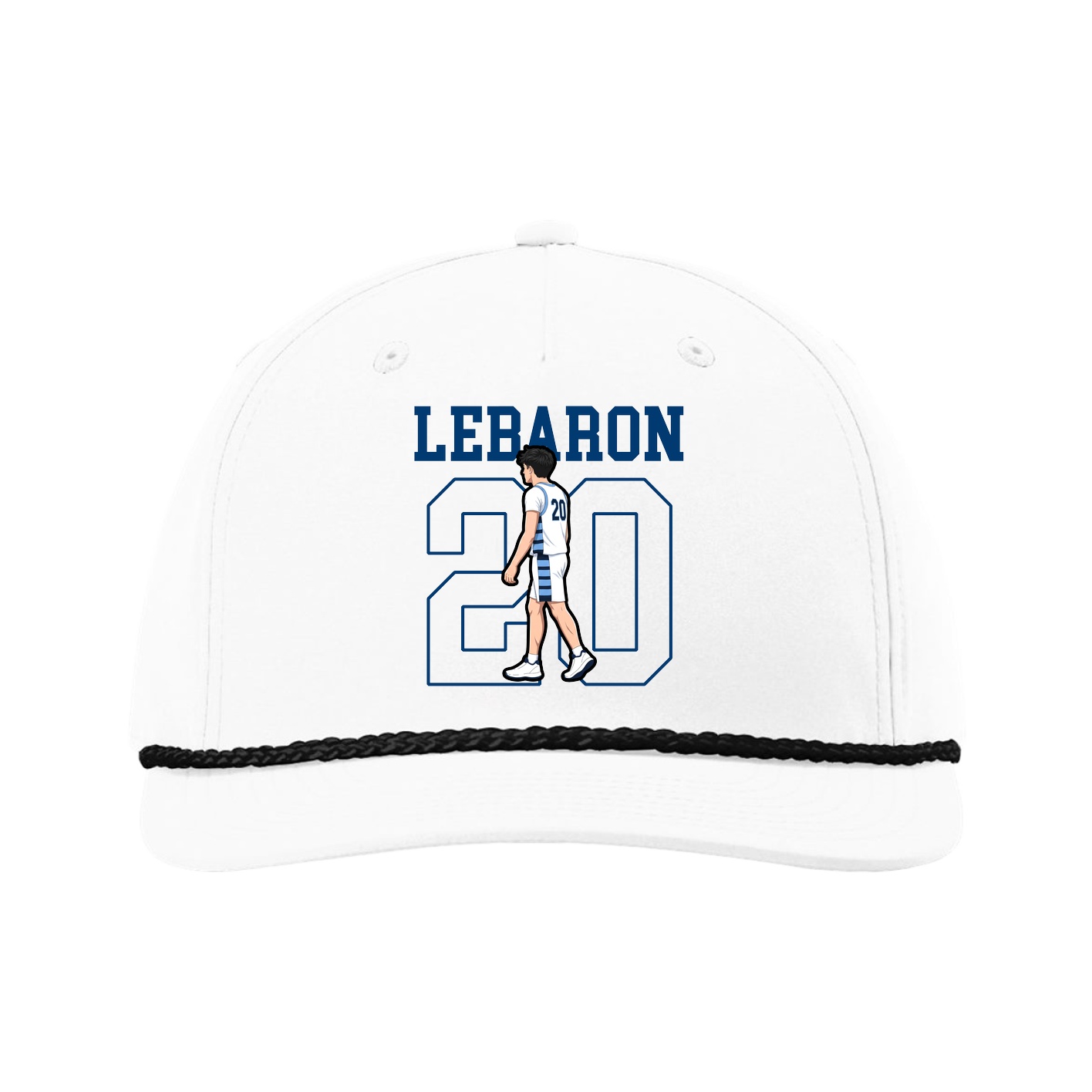 Five-Panel Classic Rope Cap — Shirsey in White