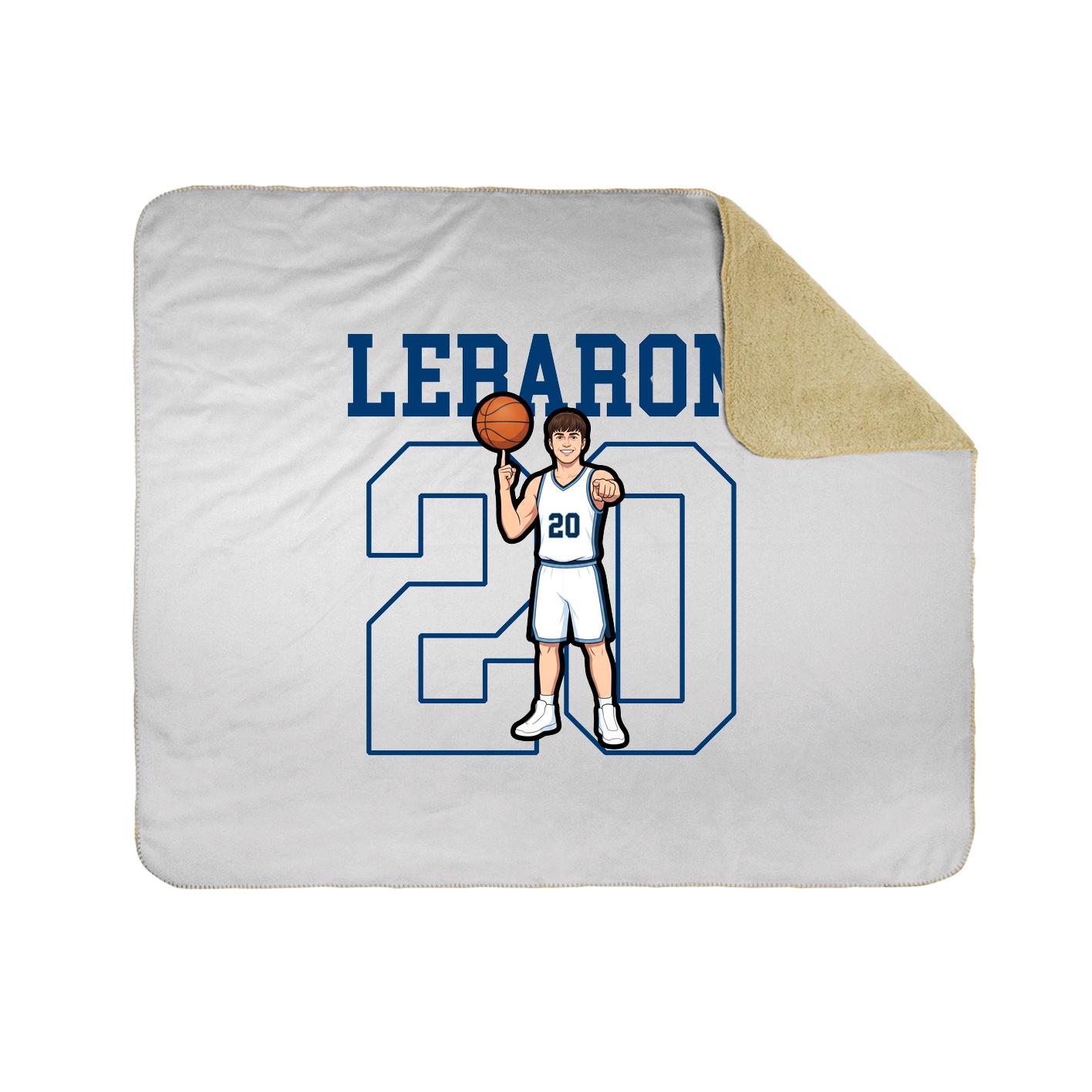 Throw Blanket — Shirsey in White