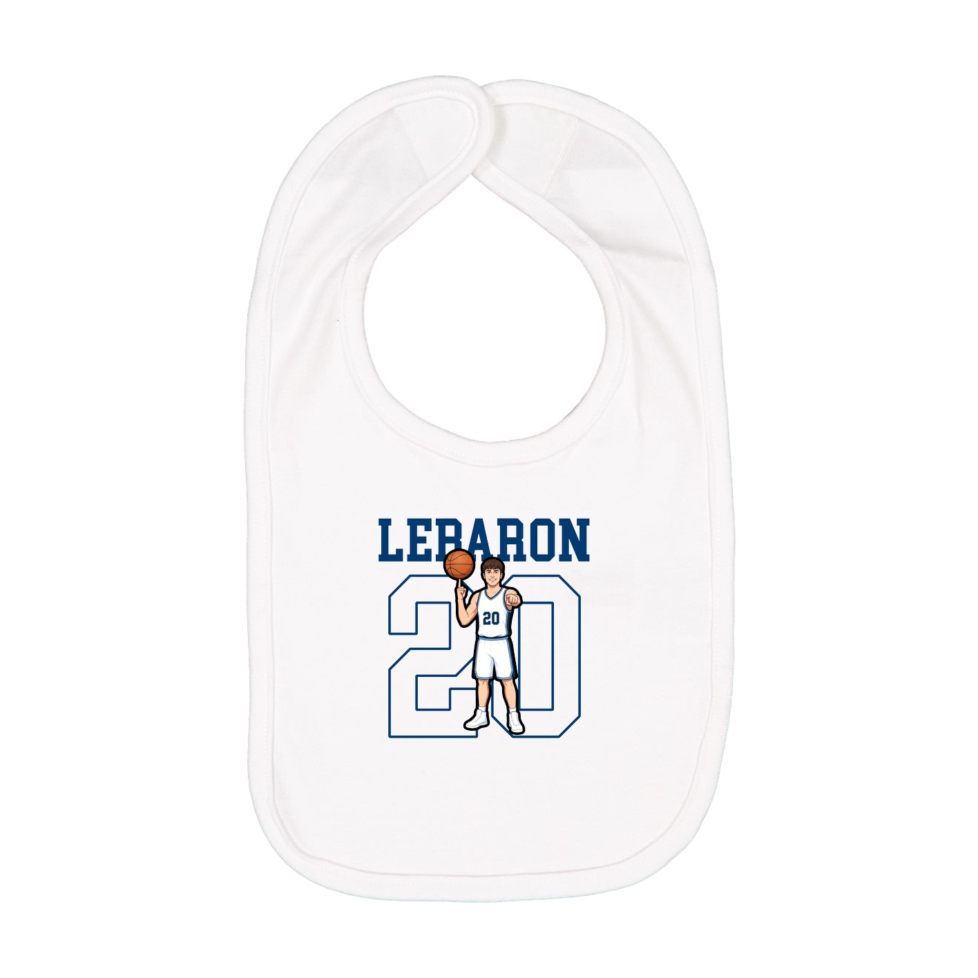 Infant Bib — Shirsey in White