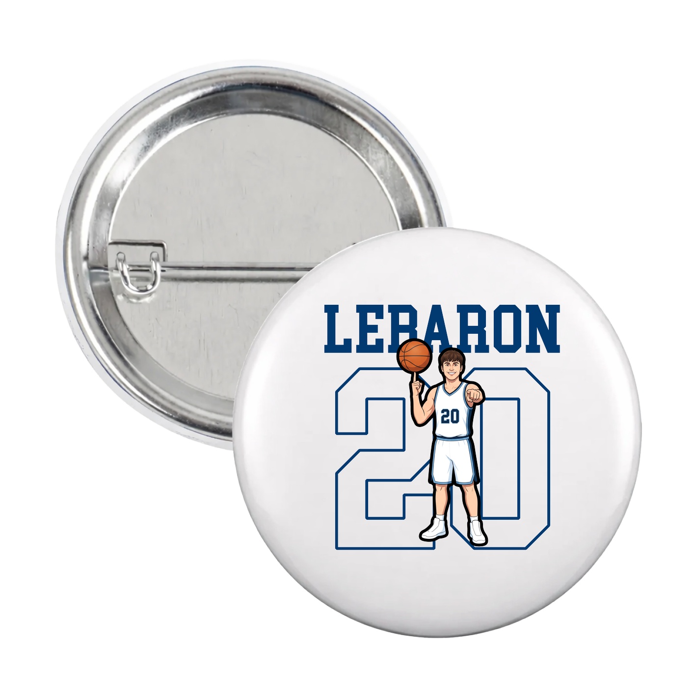 Game Day Button — Shirsey in White