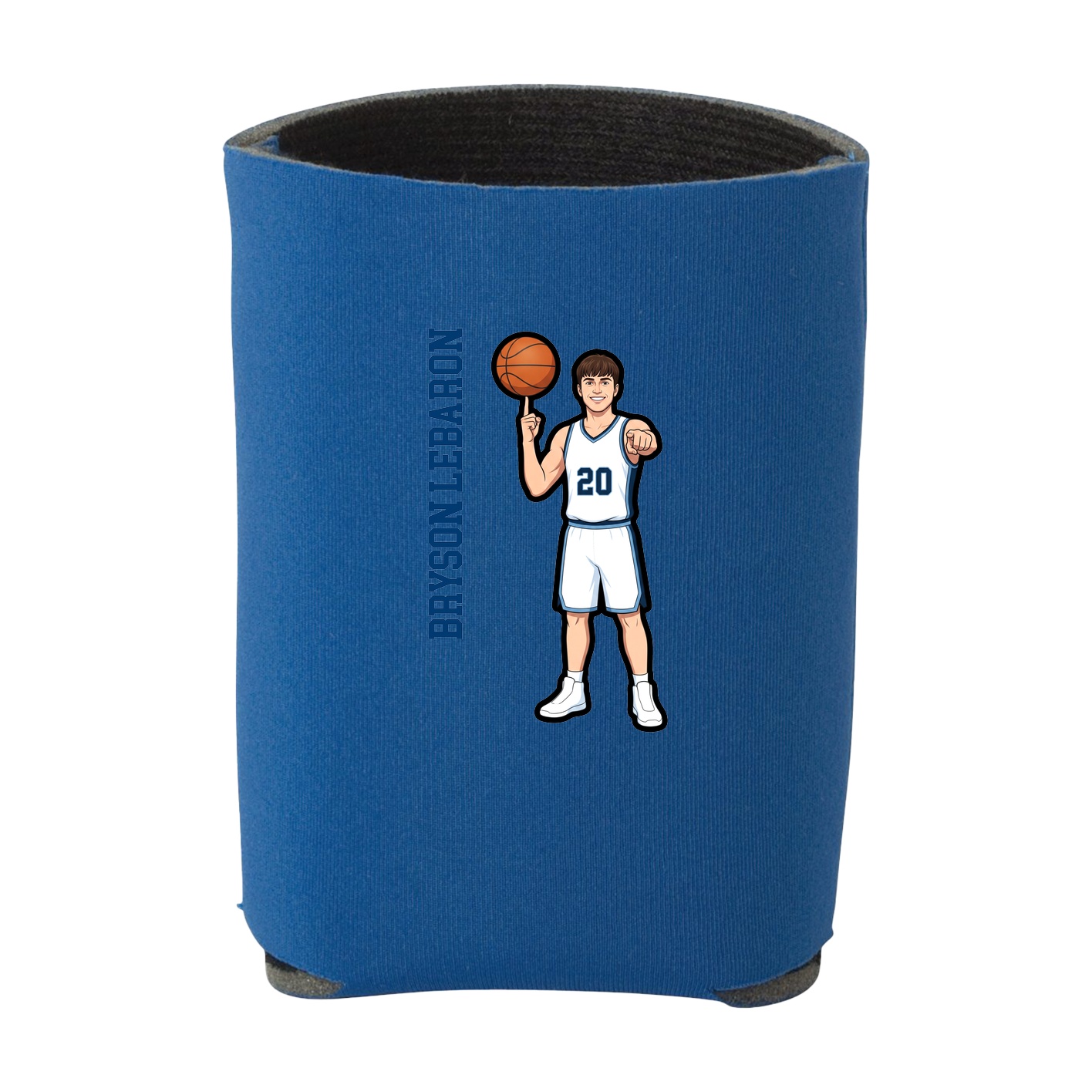 Can Holder — Name Vertical in Royal