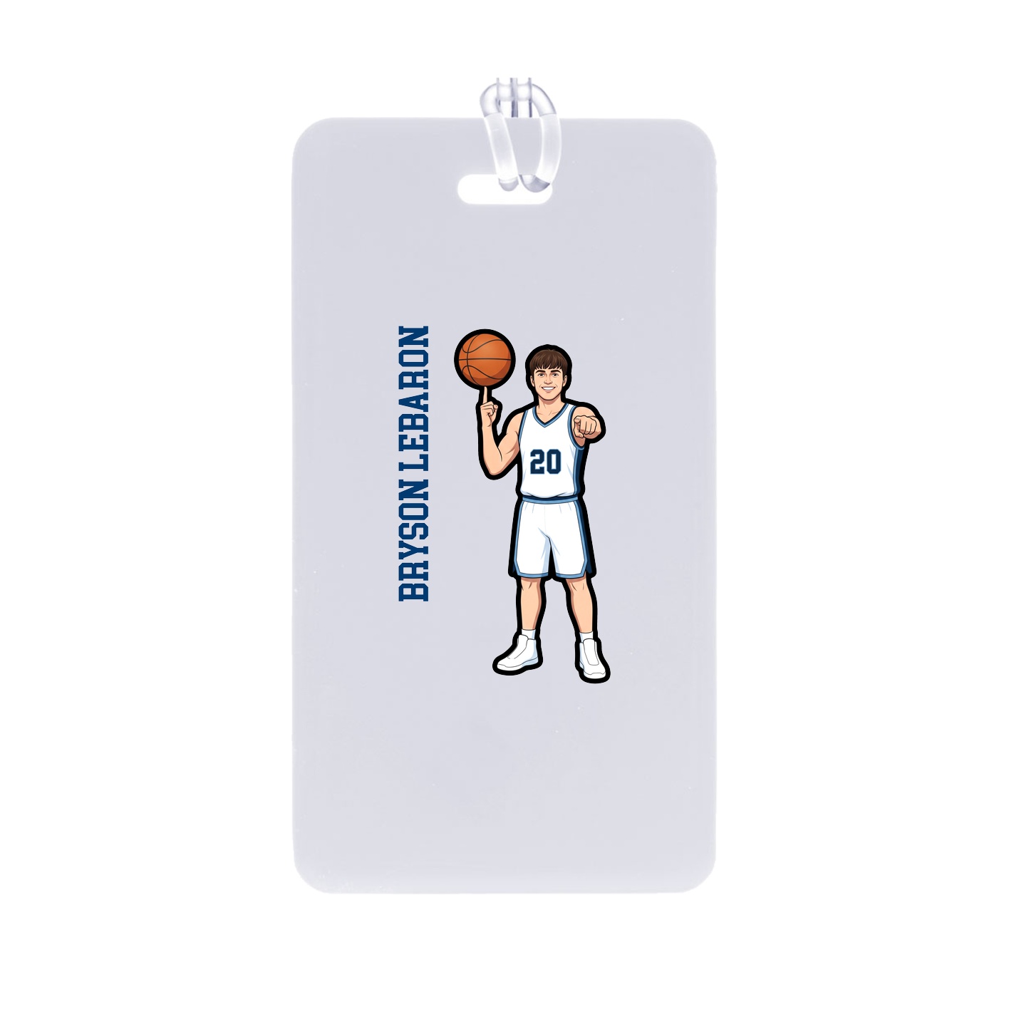 Bag Tag — Name Vertical in Classic