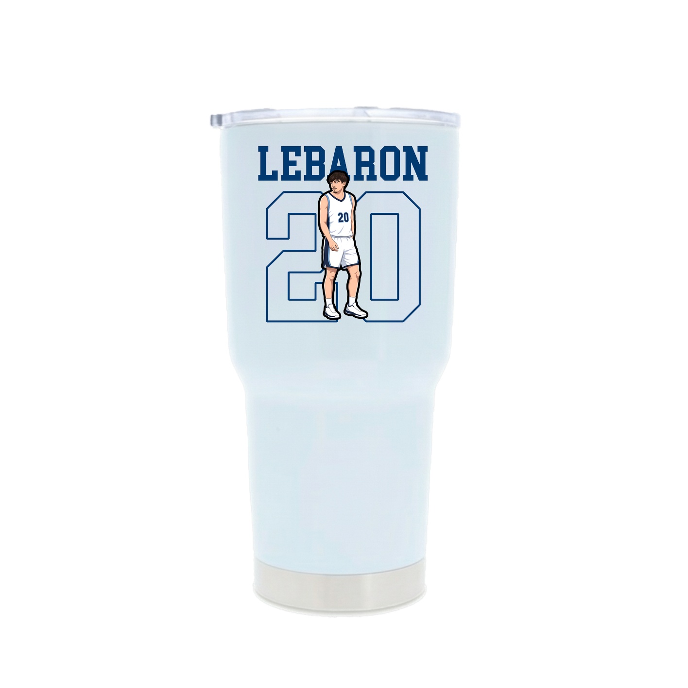 30oz Stainless Steel Tumbler — Shirsey in White