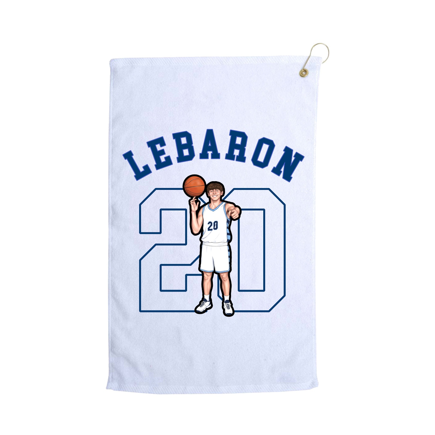 Golf Towel — Shirsey Arch in White