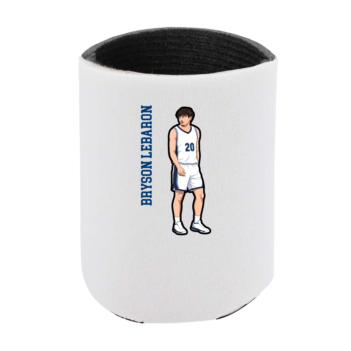 Can Holder — Name Vertical in White