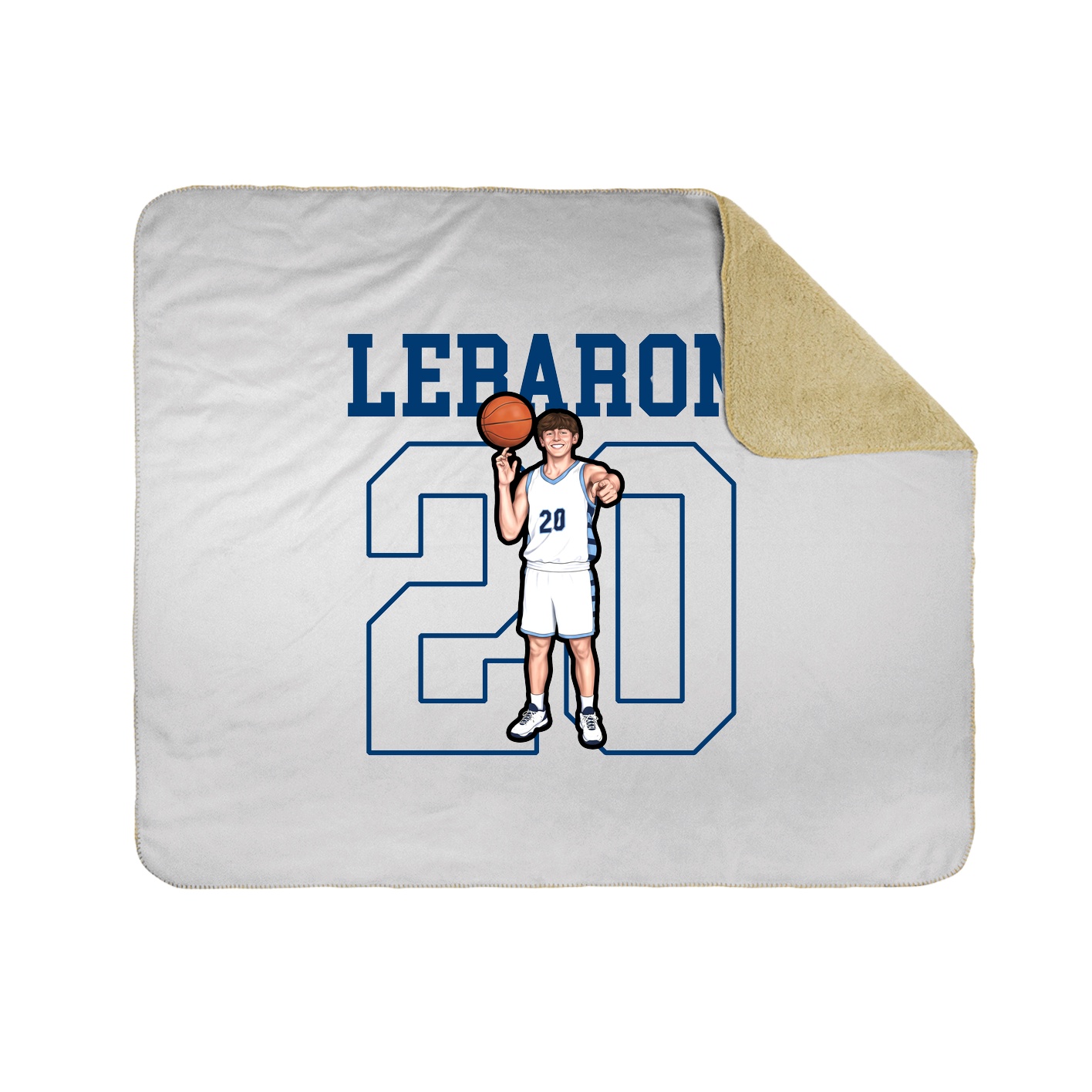 Throw Blanket — Shirsey in White