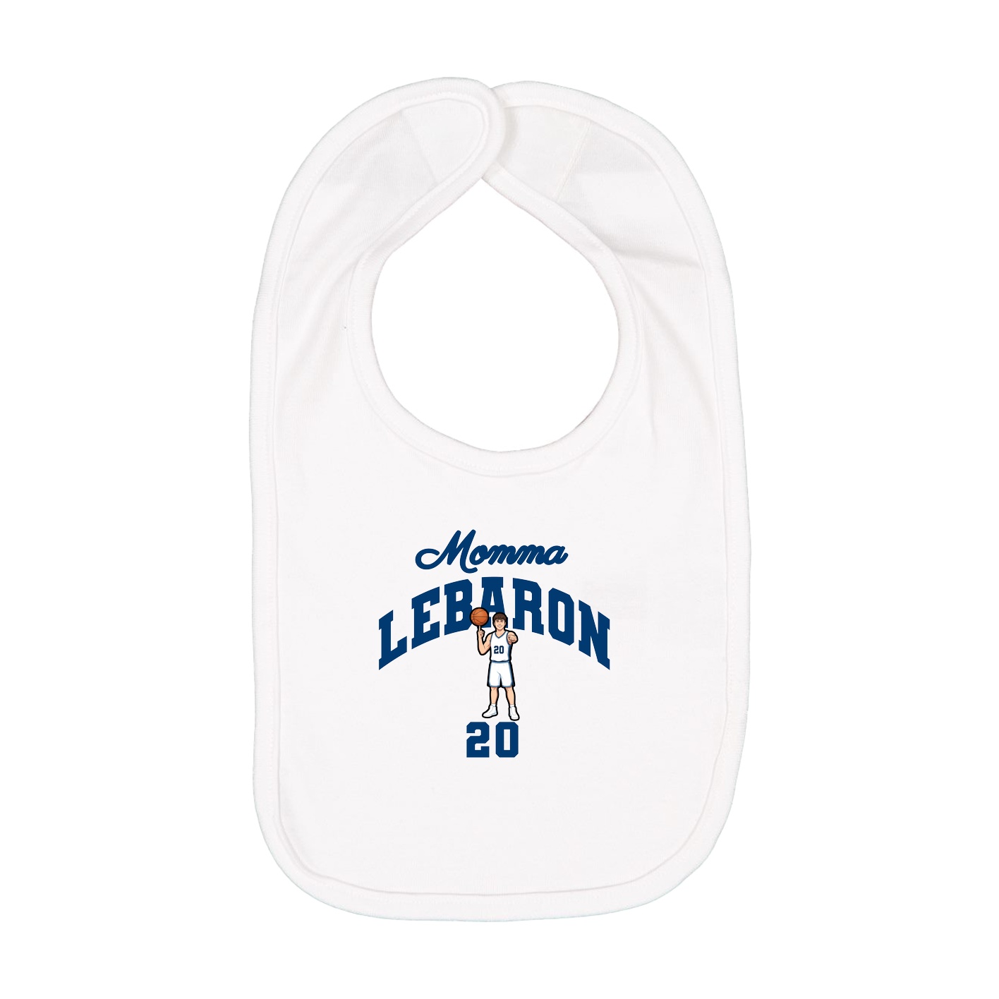 Infant Bib — Mothers Day Arch in White