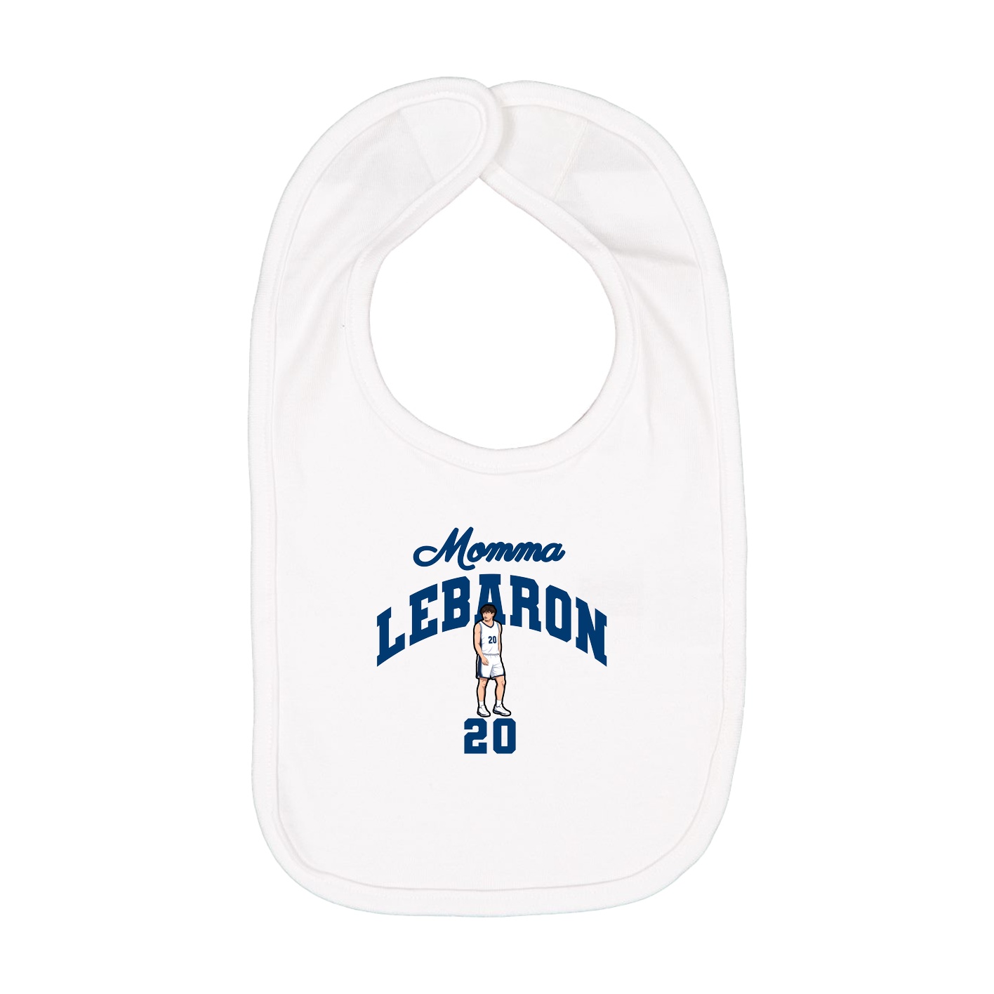 Infant Bib — Mothers Day Arch in White