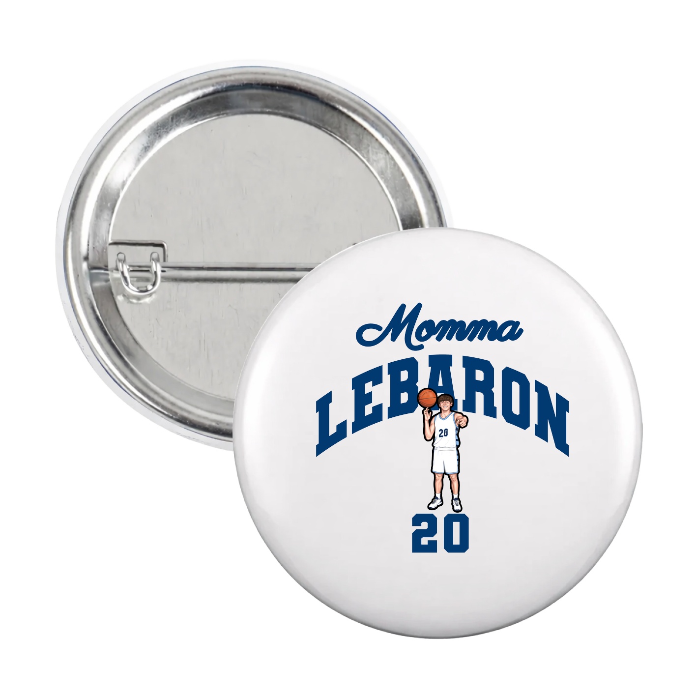 Game Day Button — Mothers Day Arch in White