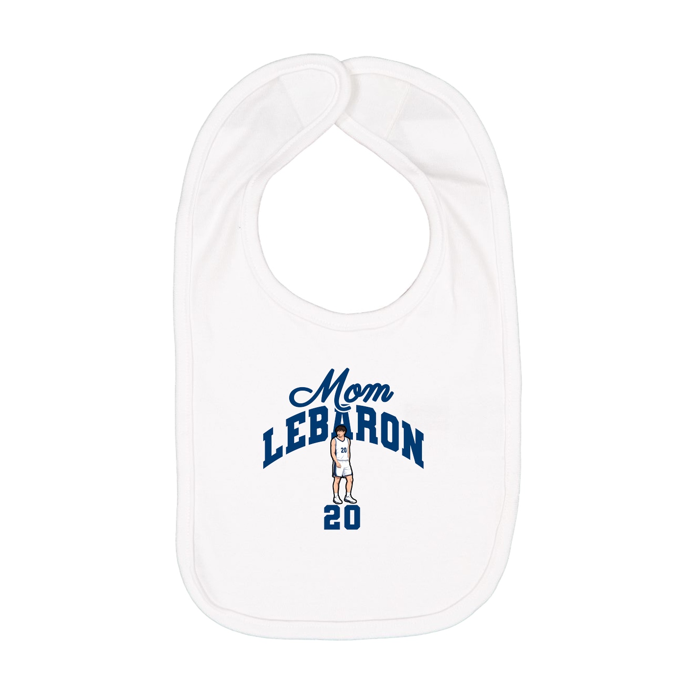 Infant Bib — Mothers Day Arch in White