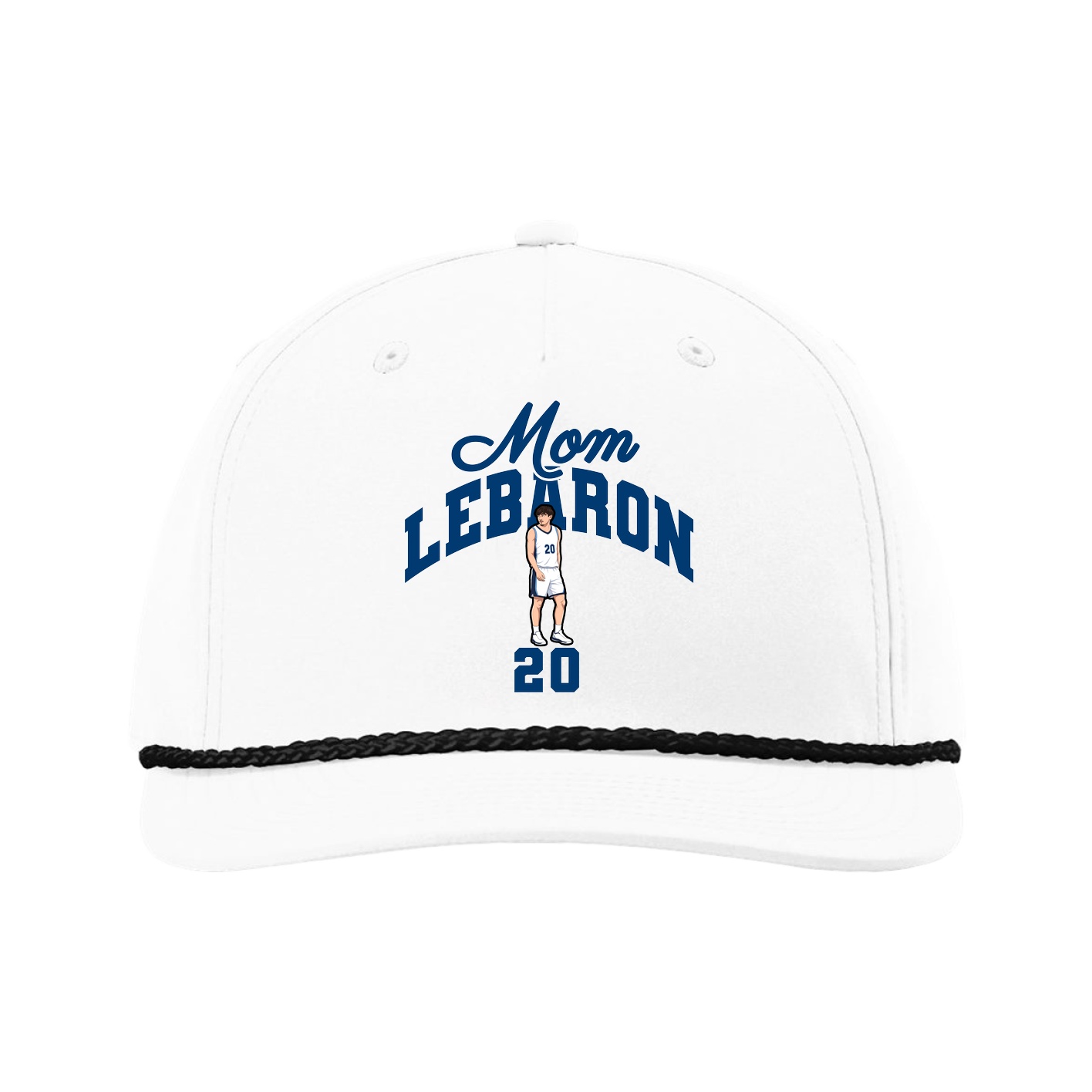 Five-Panel Classic Rope Cap — Mothers Day Arch in White