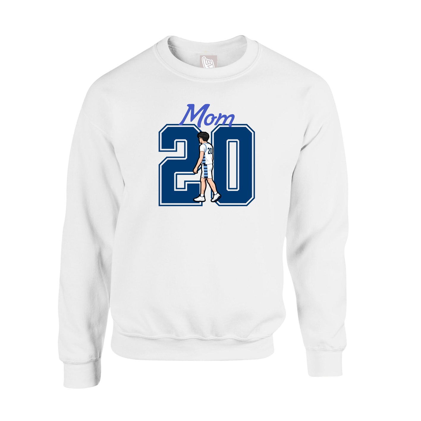 Fleece Crew — Mothers Day Shirsey in White