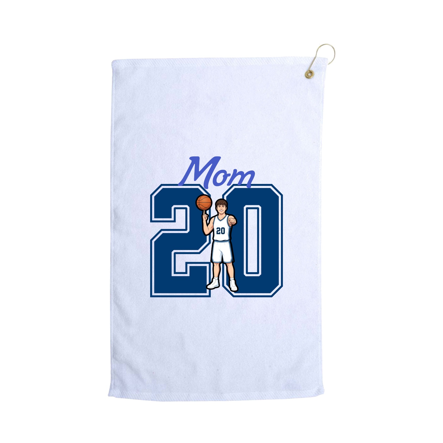 Golf Towel — Mothers Day Shirsey in White