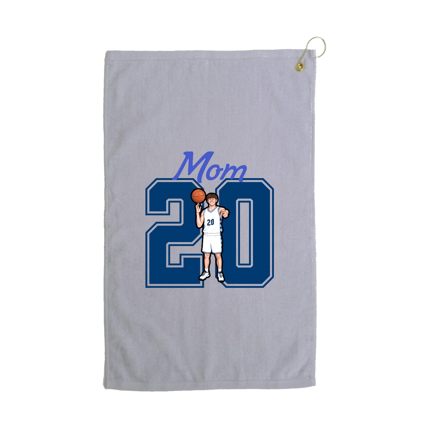 Golf Towel — Mothers Day Shirsey in Grey