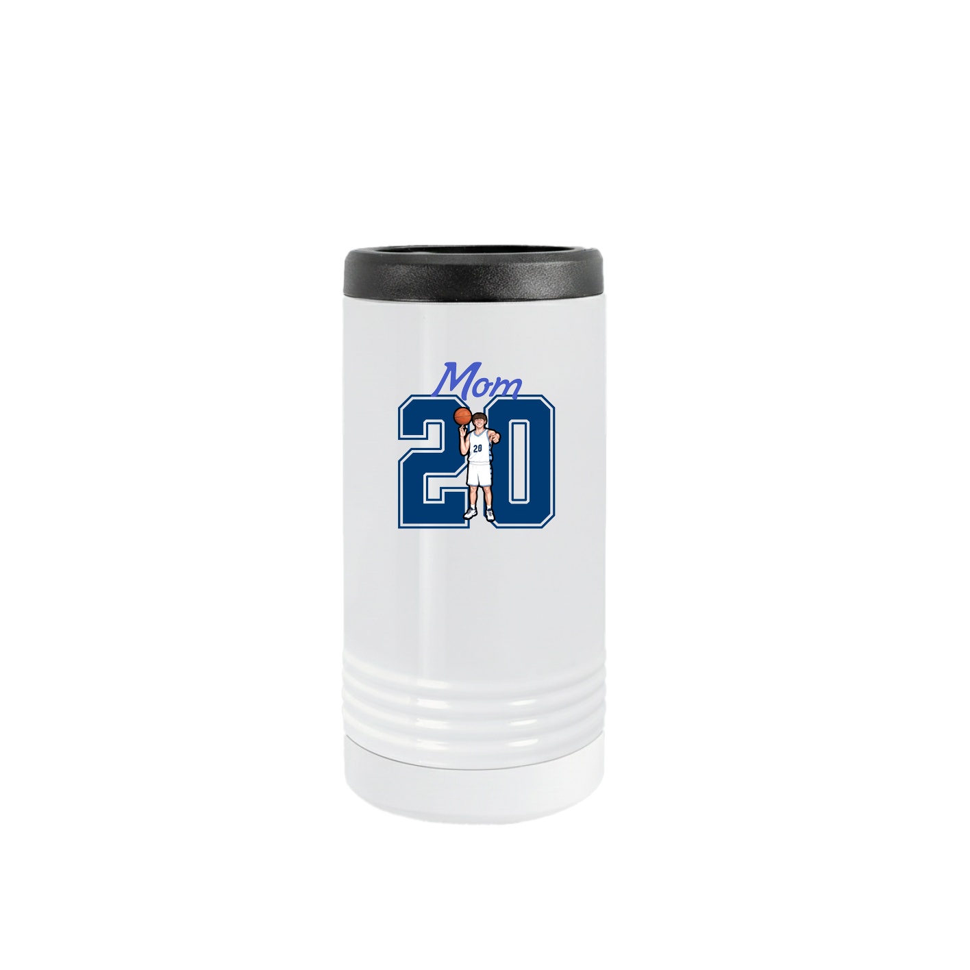 Slim Beverage Holder — Mothers Day Shirsey in White