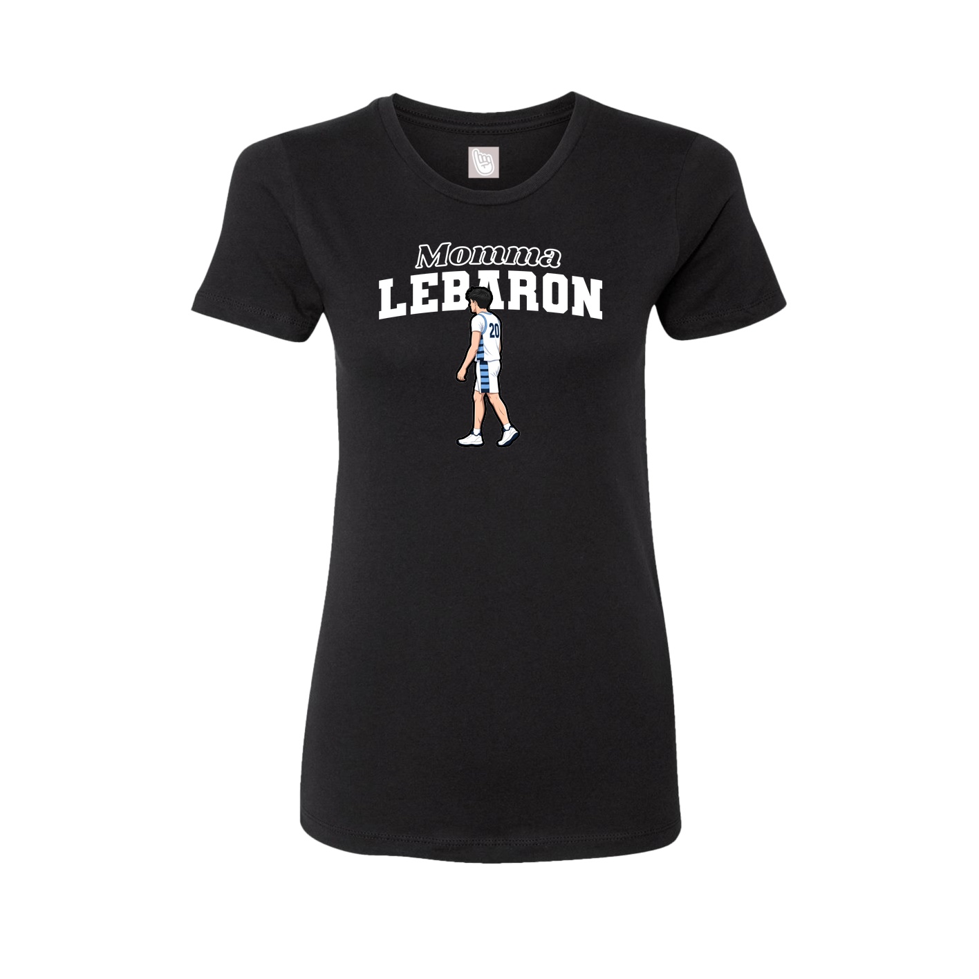 Womens Tee — Mothers Day Block in Black