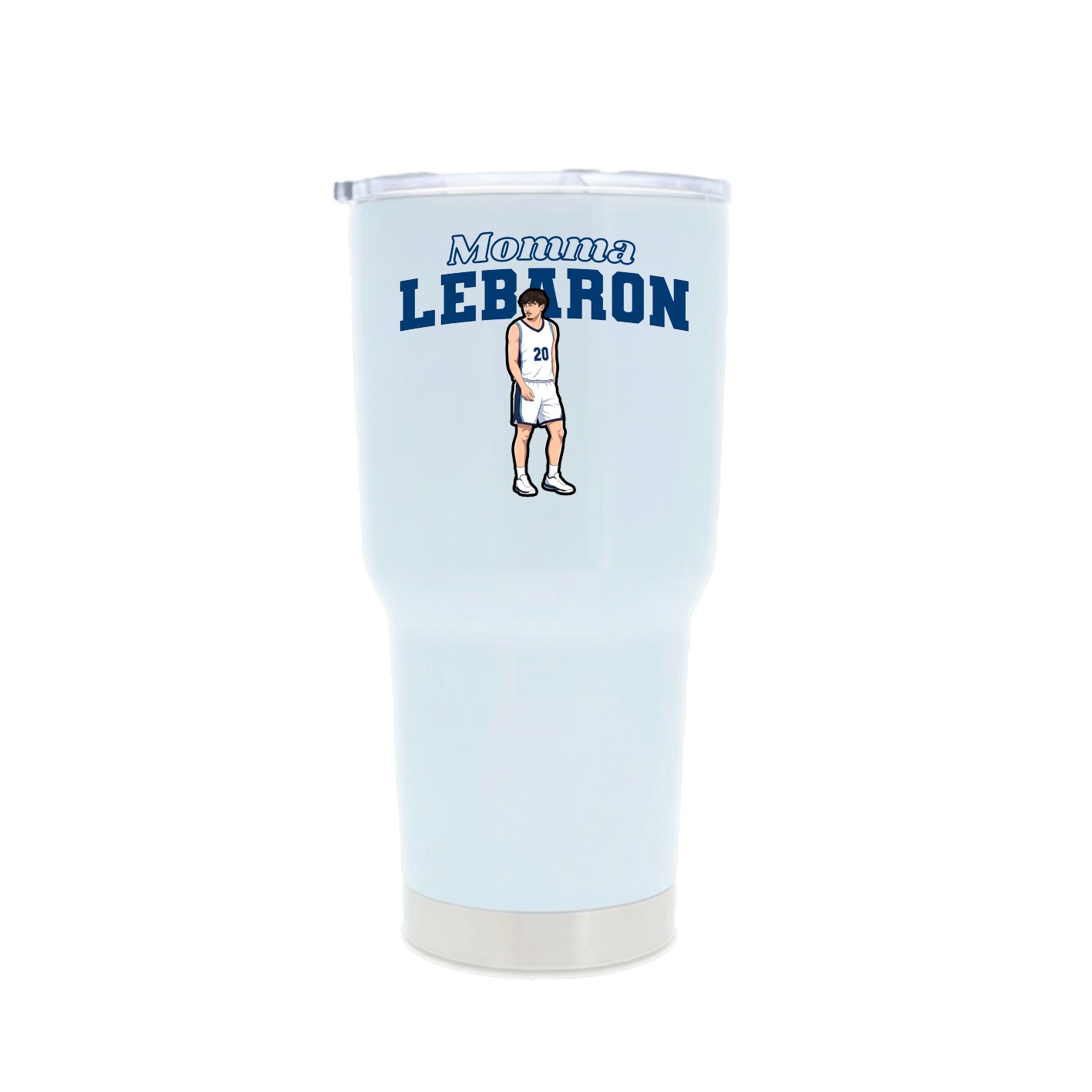 30oz Stainless Steel Tumbler — Mothers Day Block in White