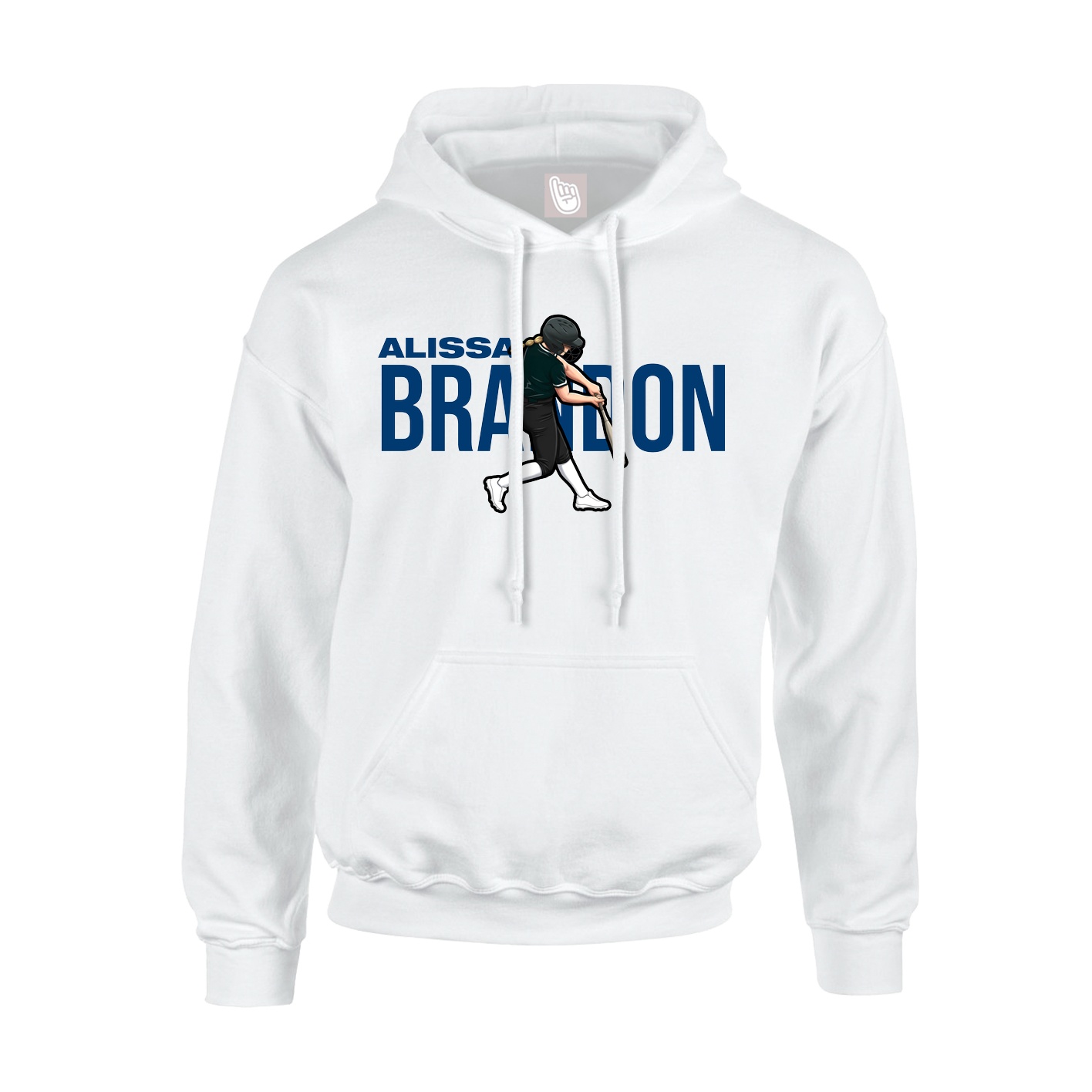 Hoodie — Player Name in White