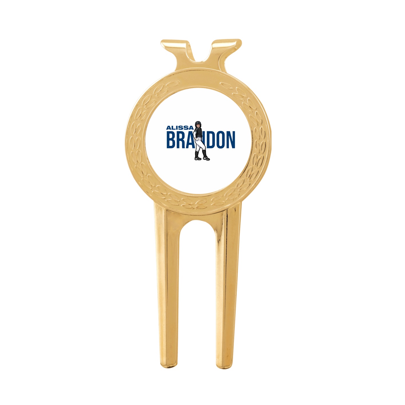 Divot Tool with Ball Marker — Player Name in Classic