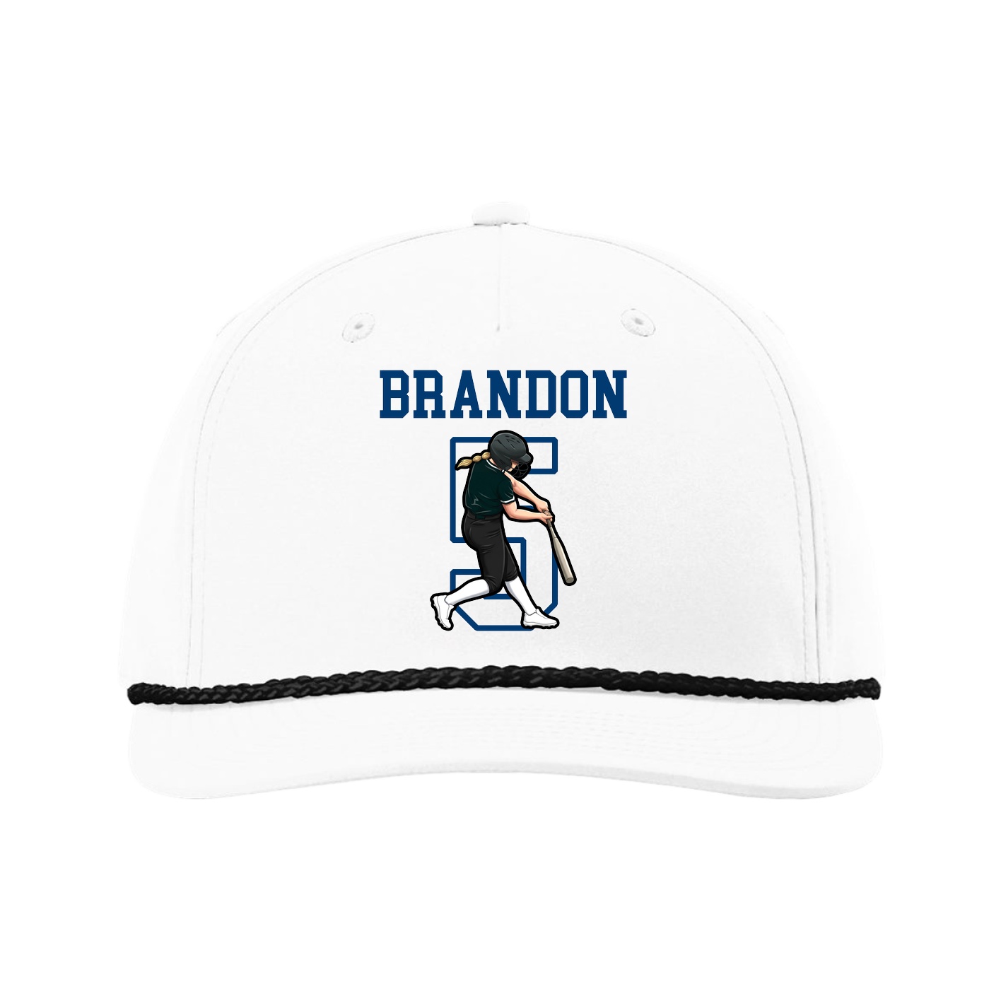 Five-Panel Classic Rope Cap — Shirsey in White