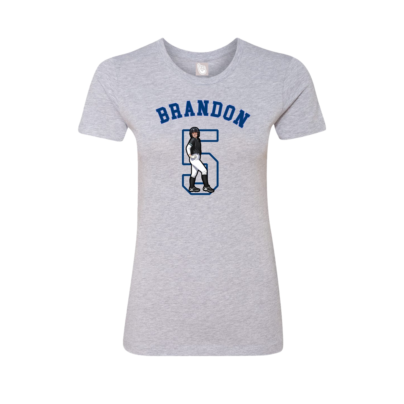 Fitted Women's Tee — Shirsey Arch in Grey